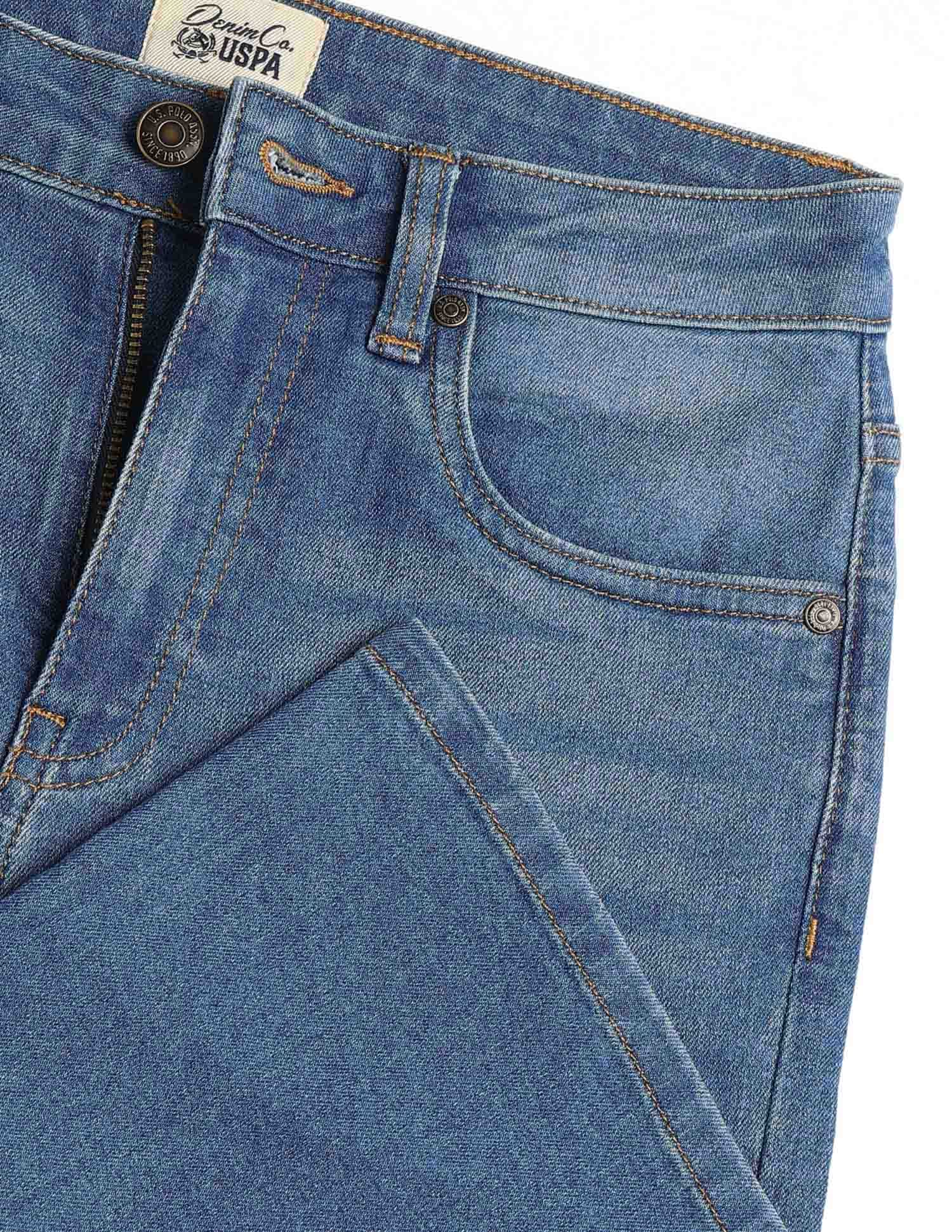 High Rise Flared Fit Jeans Blue - U.S. Polo Assn. India | Large