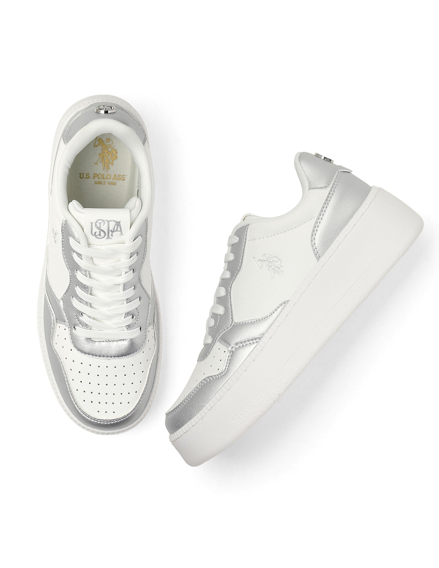 Colour Block Leontina Sneakers White - U.S. POLO ASSN. | Large