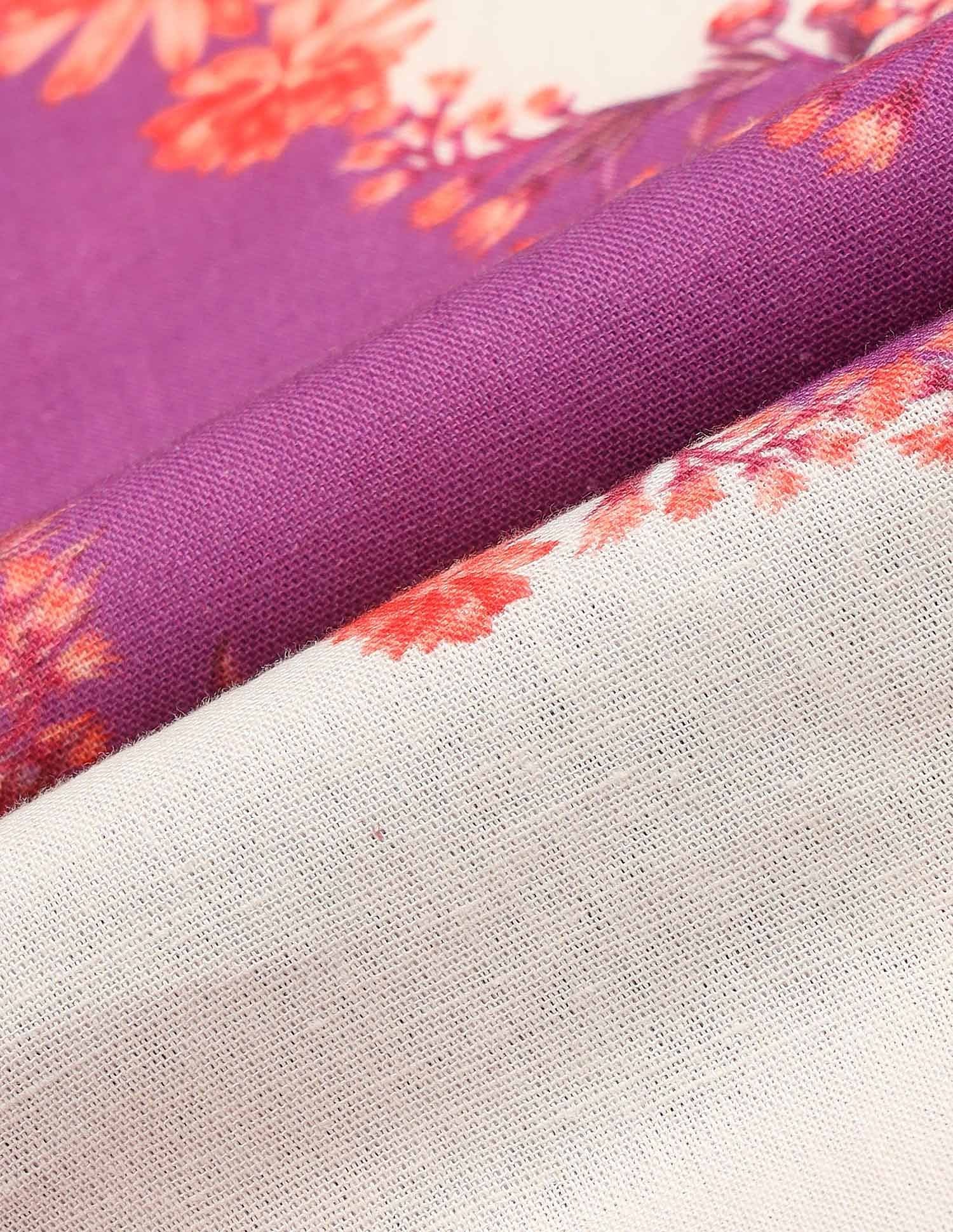 Floral Printed Regular Fit Shirt Grey - U.S. POLO ASSN. | Large