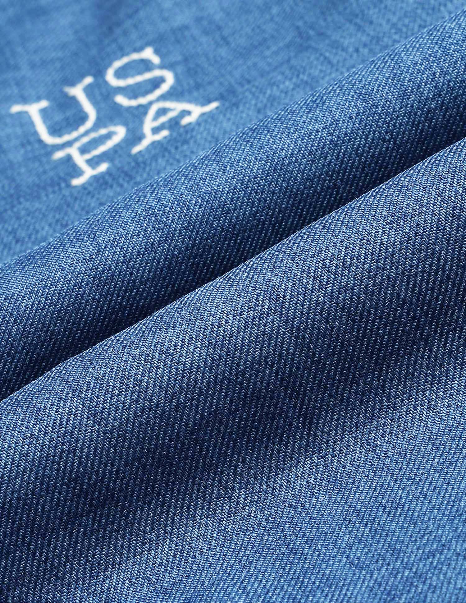 Regular Fit Concealed Placket Shirt Blue - U.S. Polo Assn. India | Large
