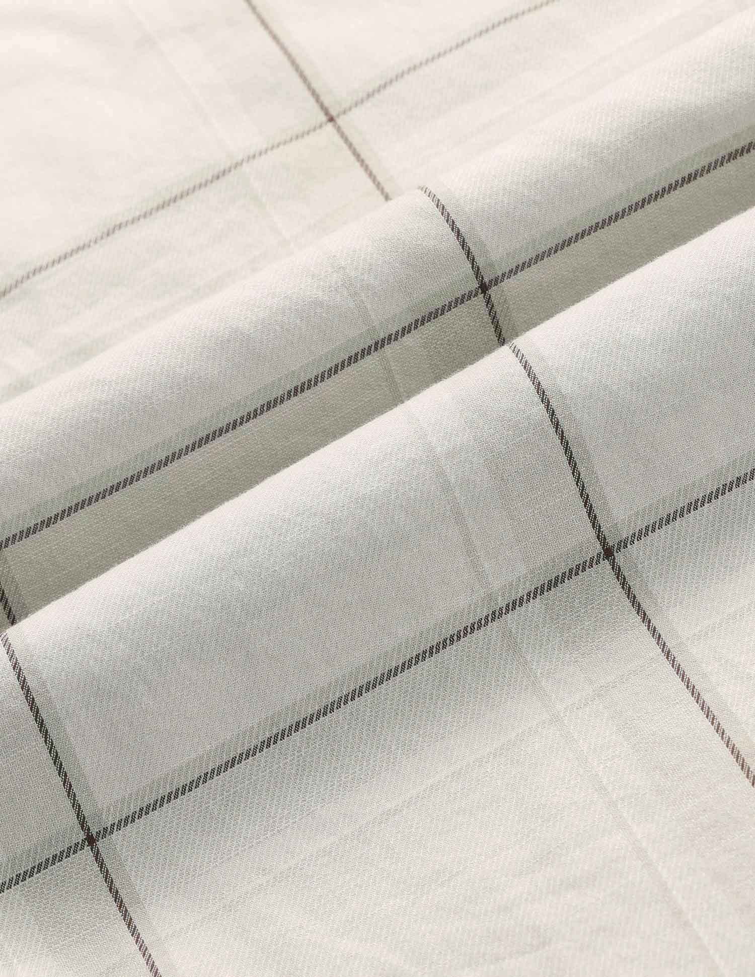 Regular Fit Windowpane Checked Shirt Khaki - U.S. Polo Assn. India | Large