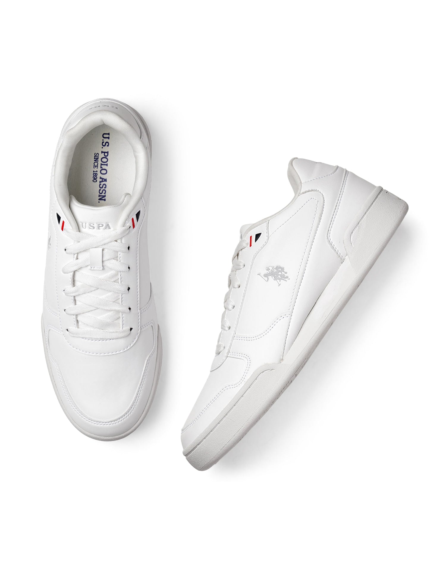 Men Valentin Solid Sneaker White - U.S. Polo Assn. India | Large