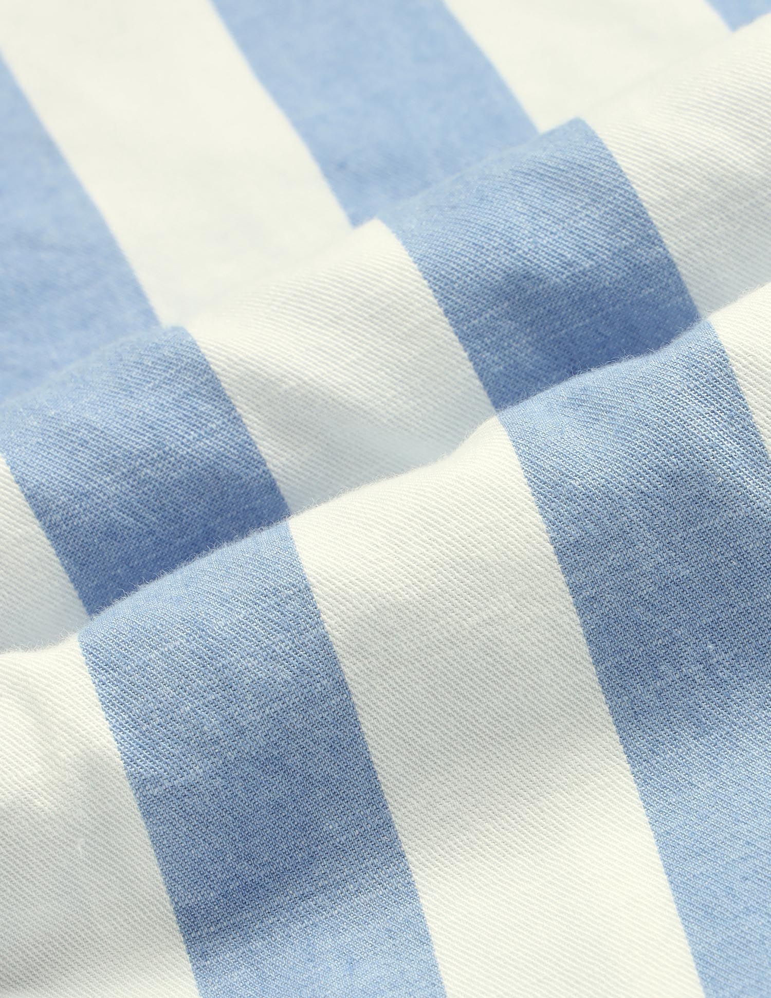 Vertical Striped Regular Fit Shirt Light Blue - U.S. Polo Assn. India | Large