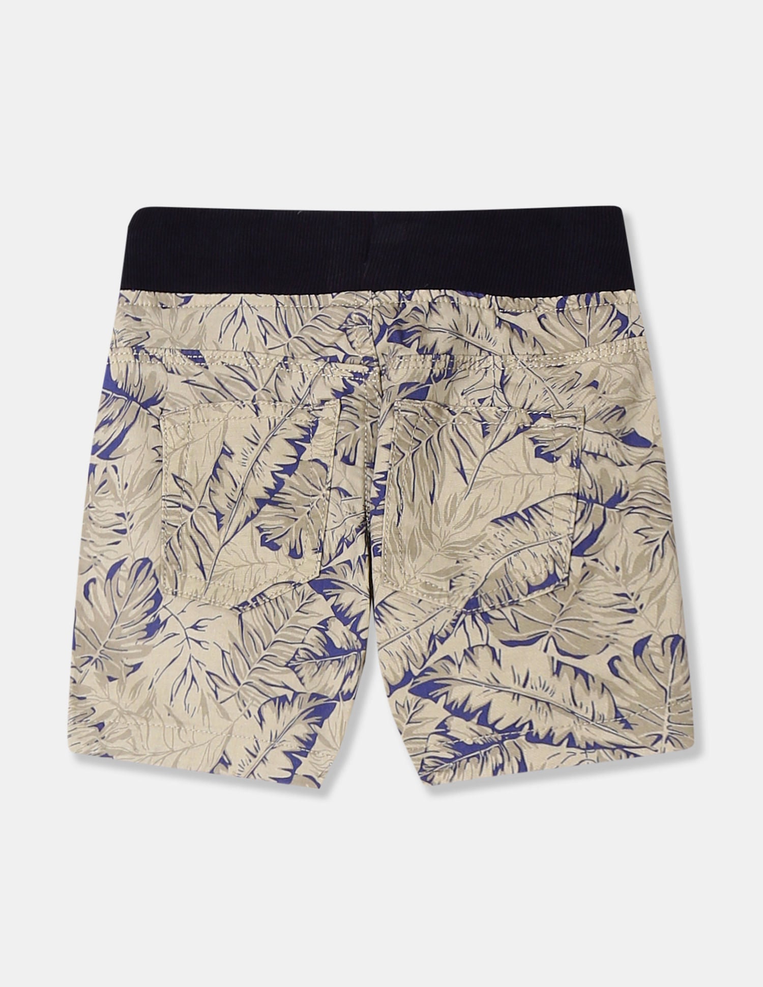 Boys Beige Tropical Print Woven Shorts Beige - U.S. Polo Assn. India | Large