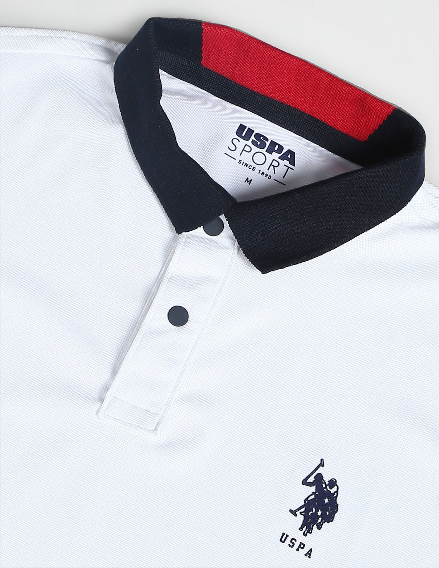 Solid Slim Fit Polo Shirt White - U.S. POLO ASSN. | Large