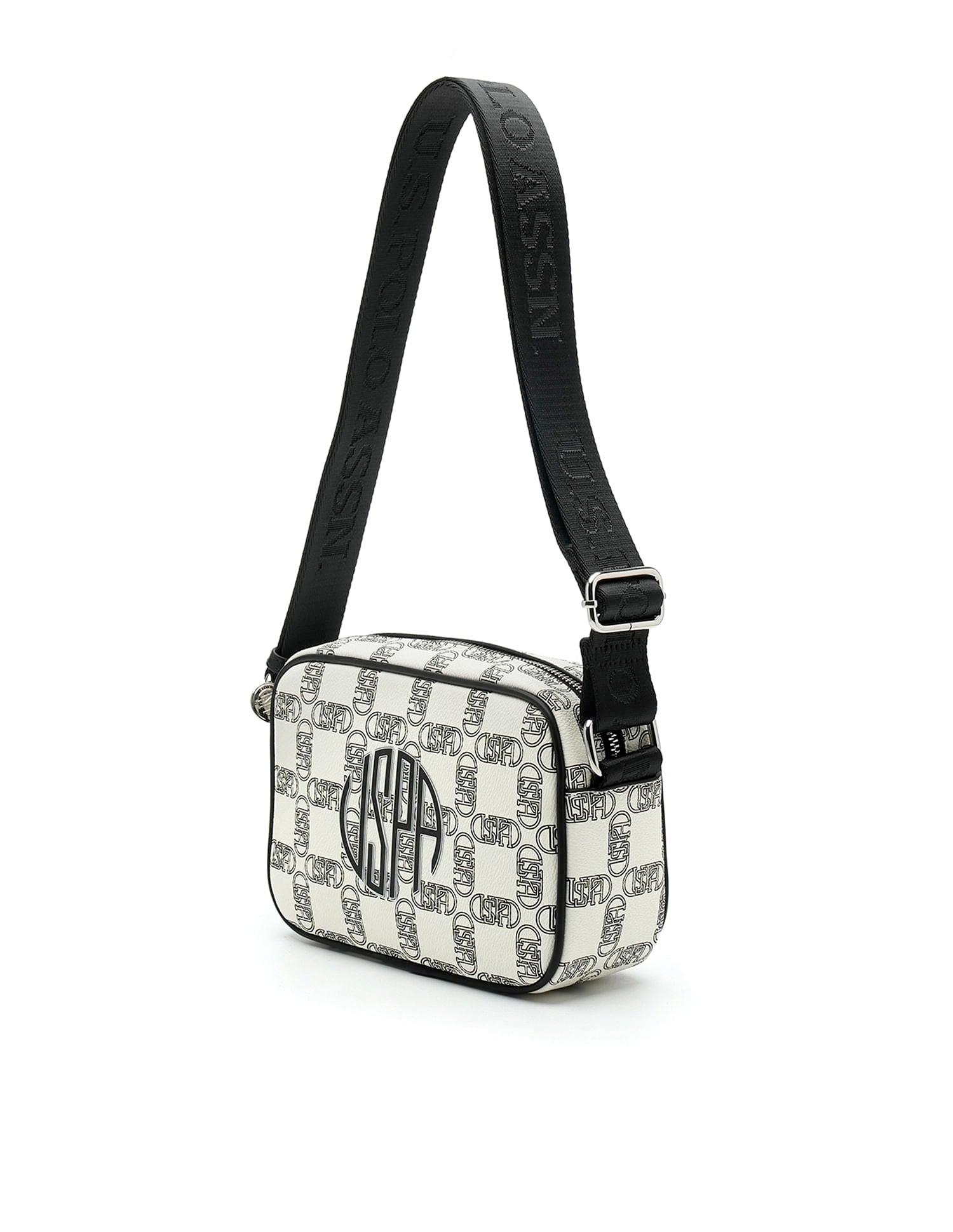 Garet Brand Cross Body Bag Off White - U.S. Polo Assn. India | Large