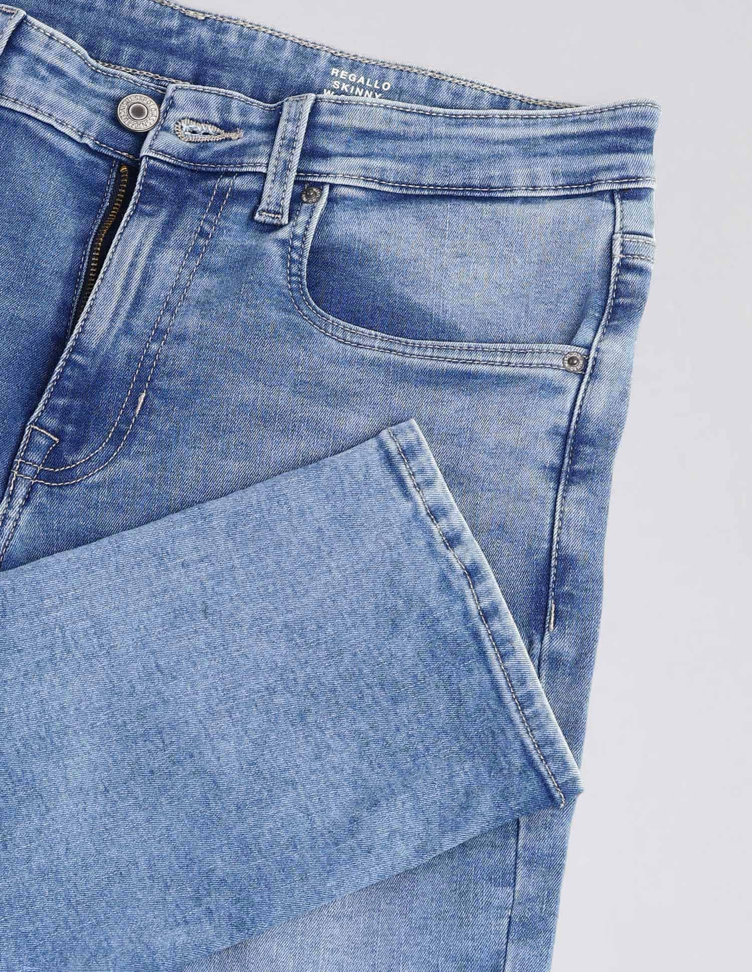 Regallo Skinny Fit Blue Jeans Blue - U.S. Polo Assn. India | Large