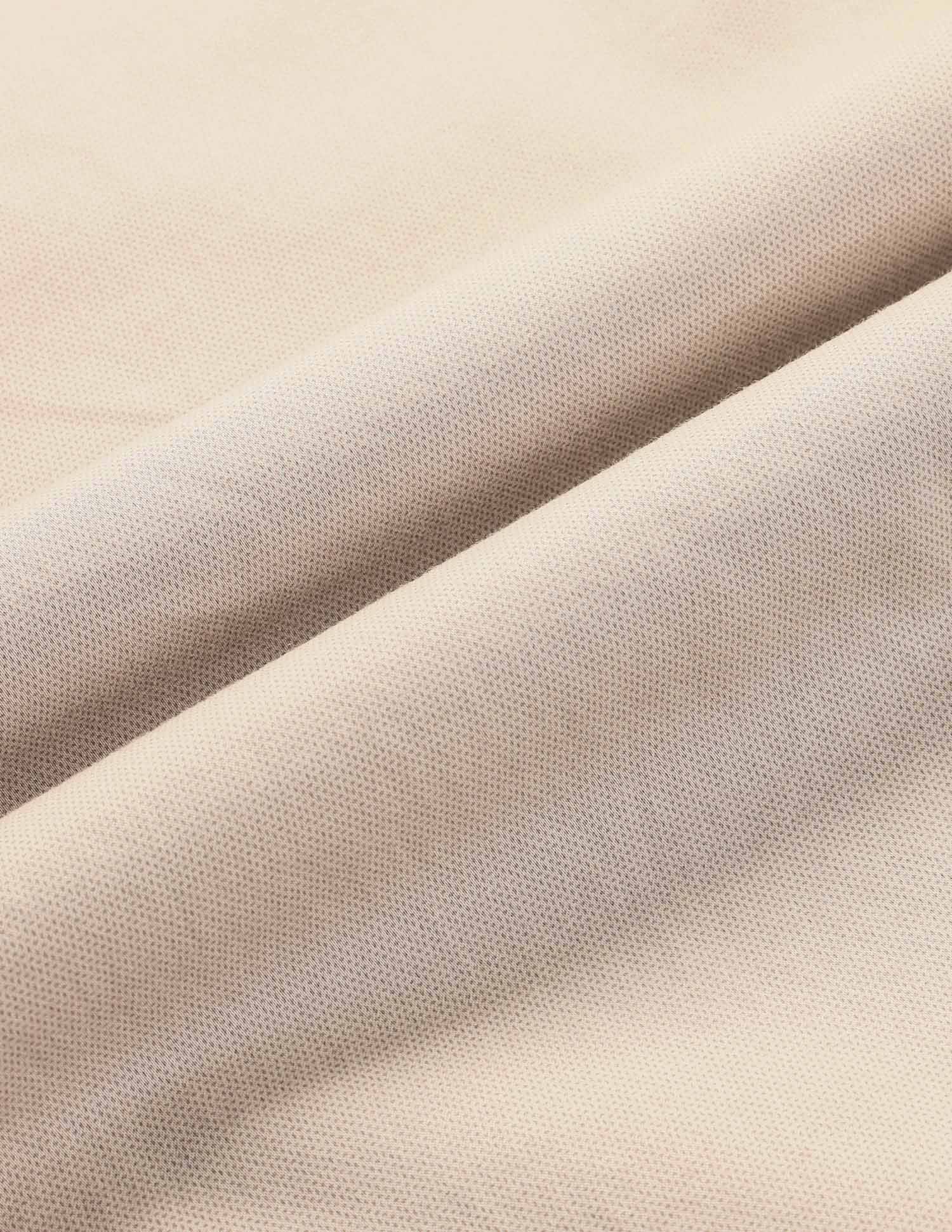 Riley Straight Fit Satin Print Trousers Beige - U.S. Polo Assn. India | Large