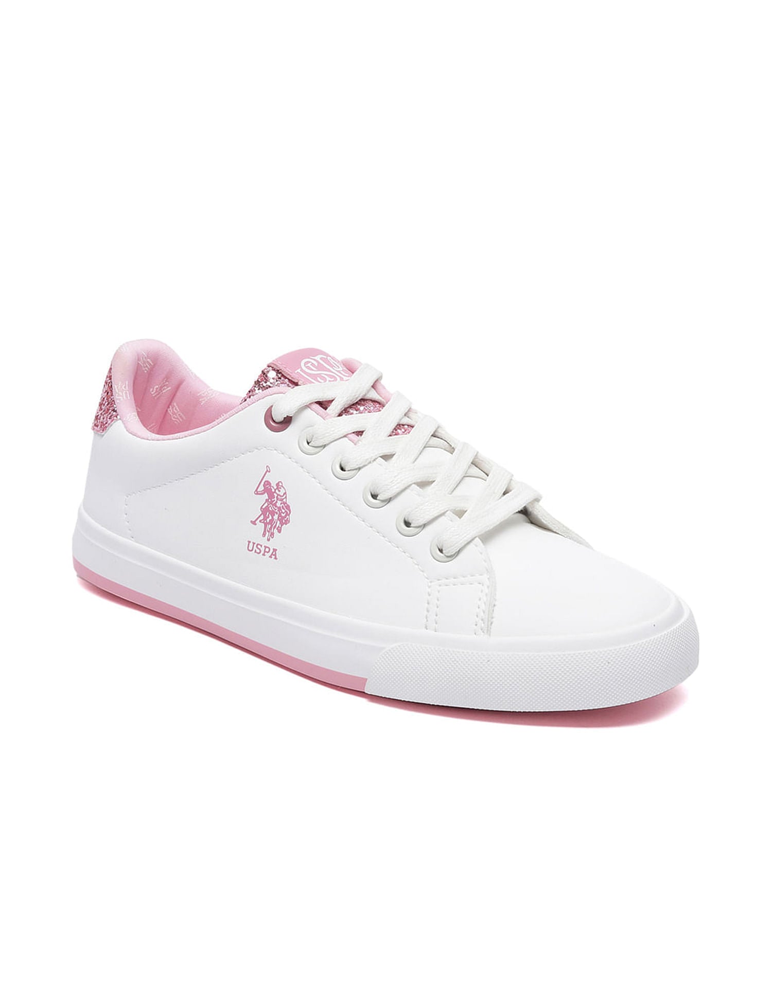 Women Lace Ups Logo Beverly 2.0 Sneakers White - U.S. Polo Assn. India | Large