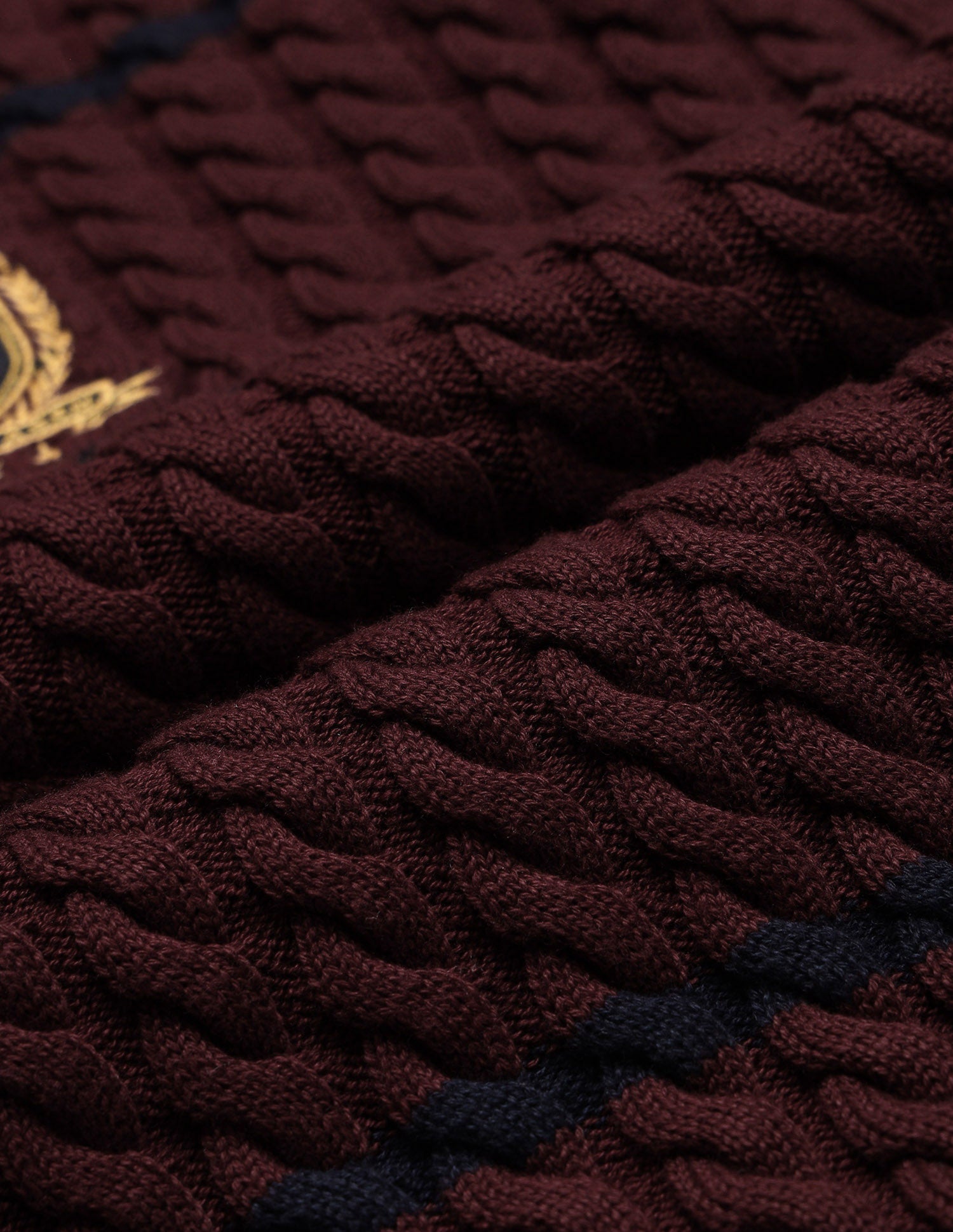 Printed Crew Neck Sweater Maroon - U.S. POLO ASSN. | Large