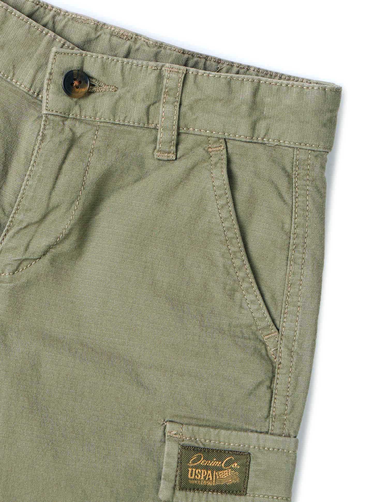 Boys Pure Cotton Regular Fit Shorts Medium Grey - U.S. POLO ASSN. | Large