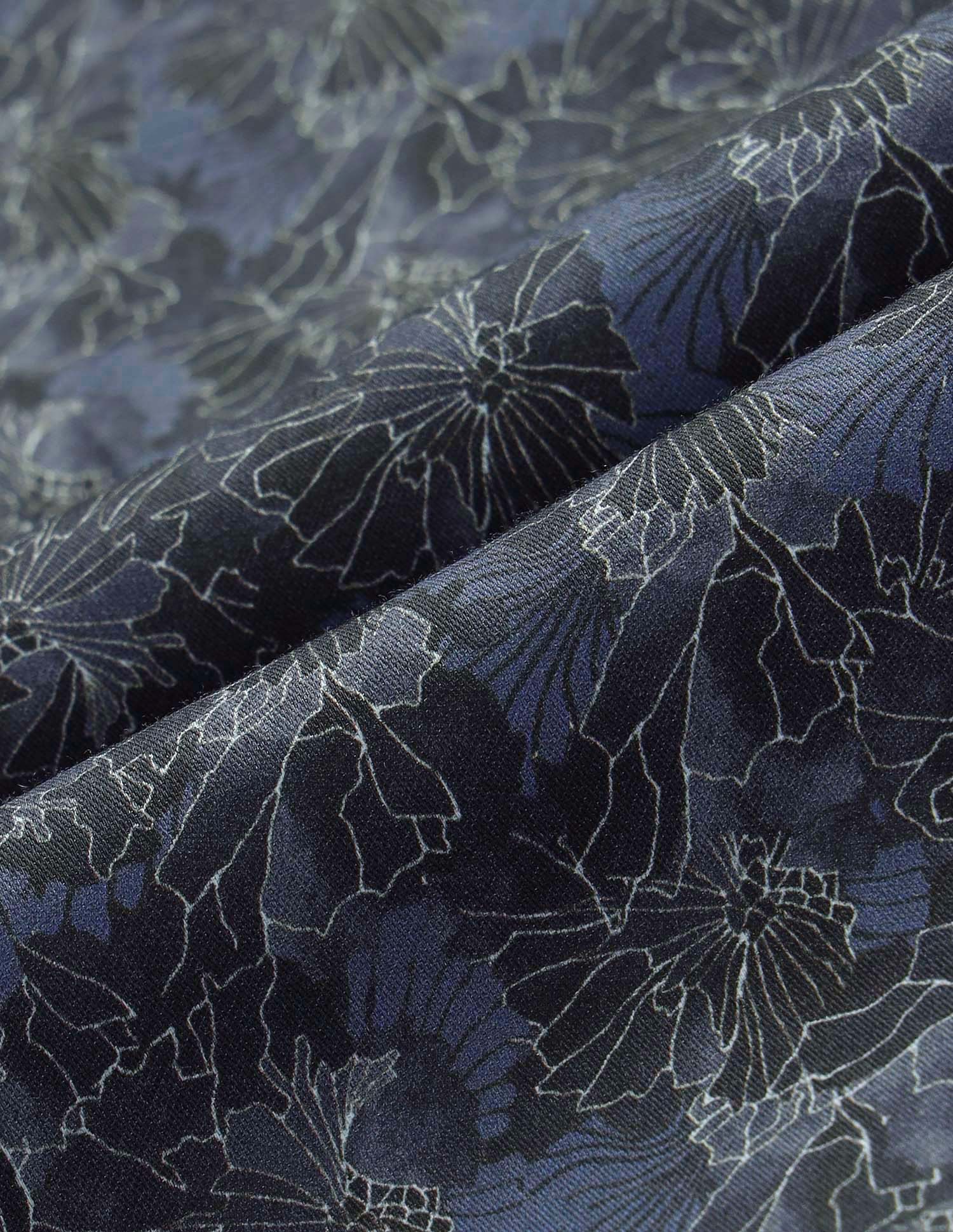 Satin Floral Printed Shirt Navy - U.S. POLO ASSN. | Large