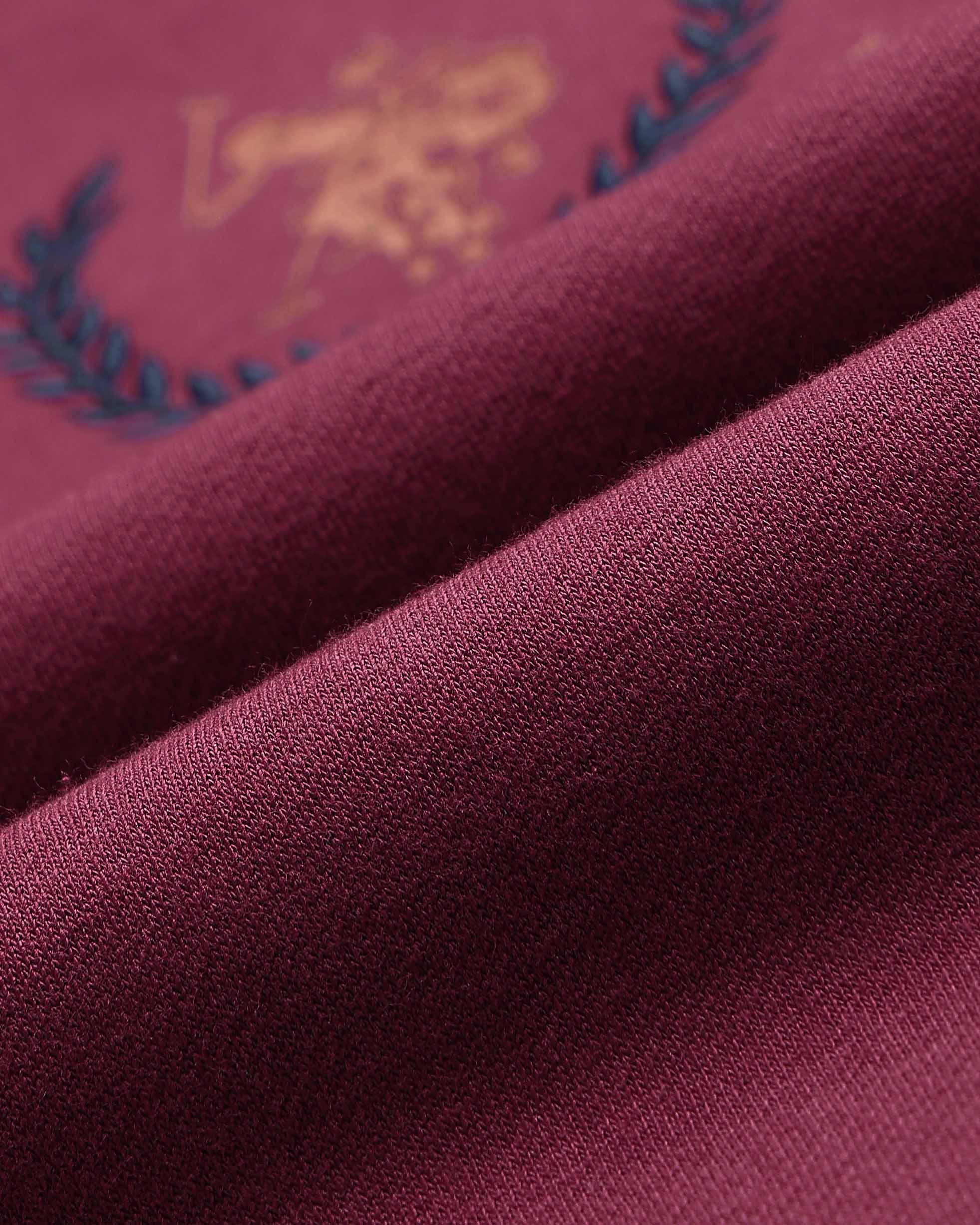 Numeric Brand Embroidered Regular Fit Sweatshirt Maroon - U.S. POLO ASSN. | Large