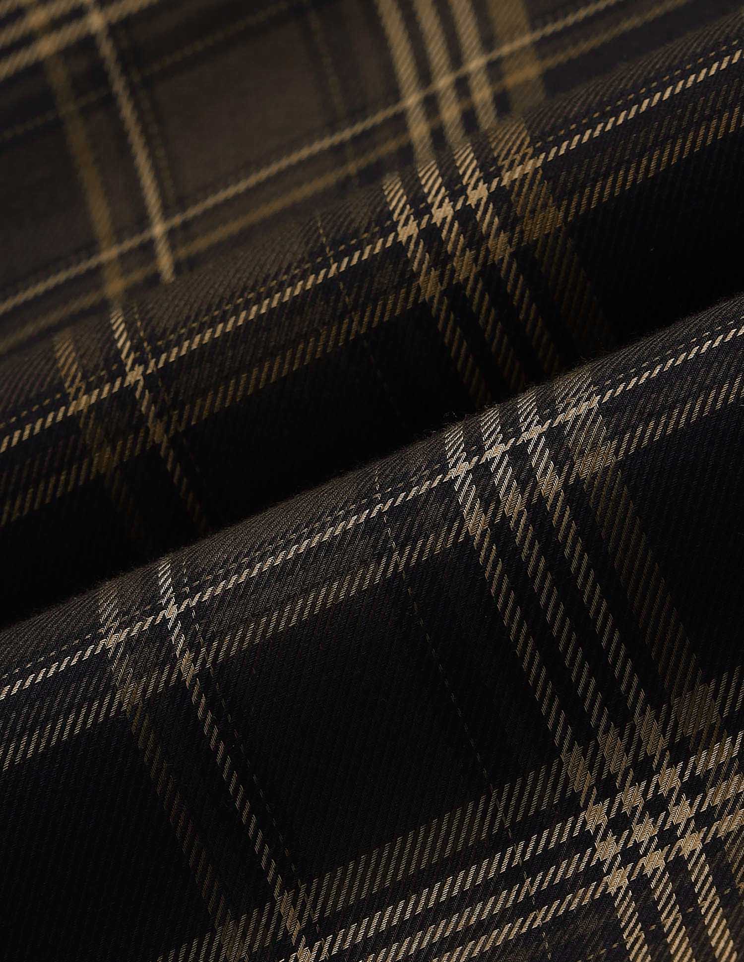 Grid Tattersall Checked Pure Cotton Shirt Brown - U.S. Polo Assn. India | Large
