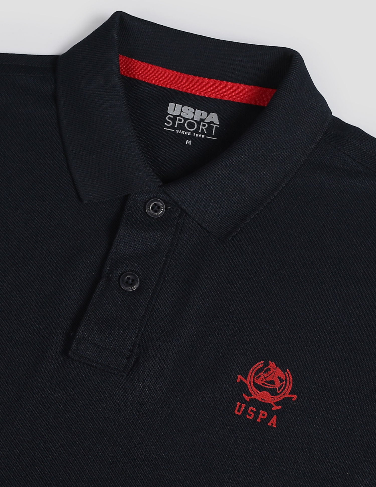 Panelled Athleisure Polo Shirt Navy - U.S. POLO ASSN. | Large