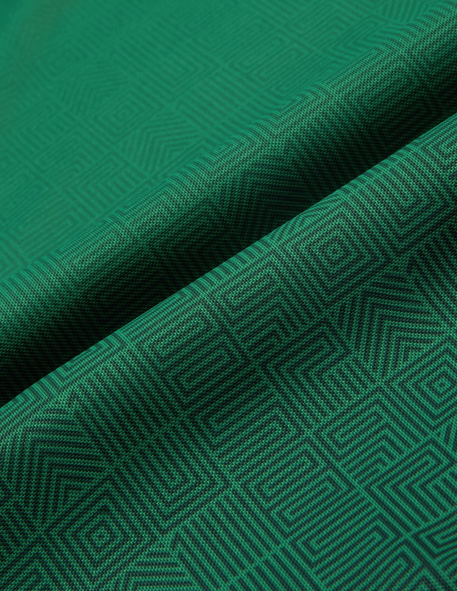 Geometric Printed Regular Fit Active Polo Shirt Green - U.S. Polo Assn. India | Large