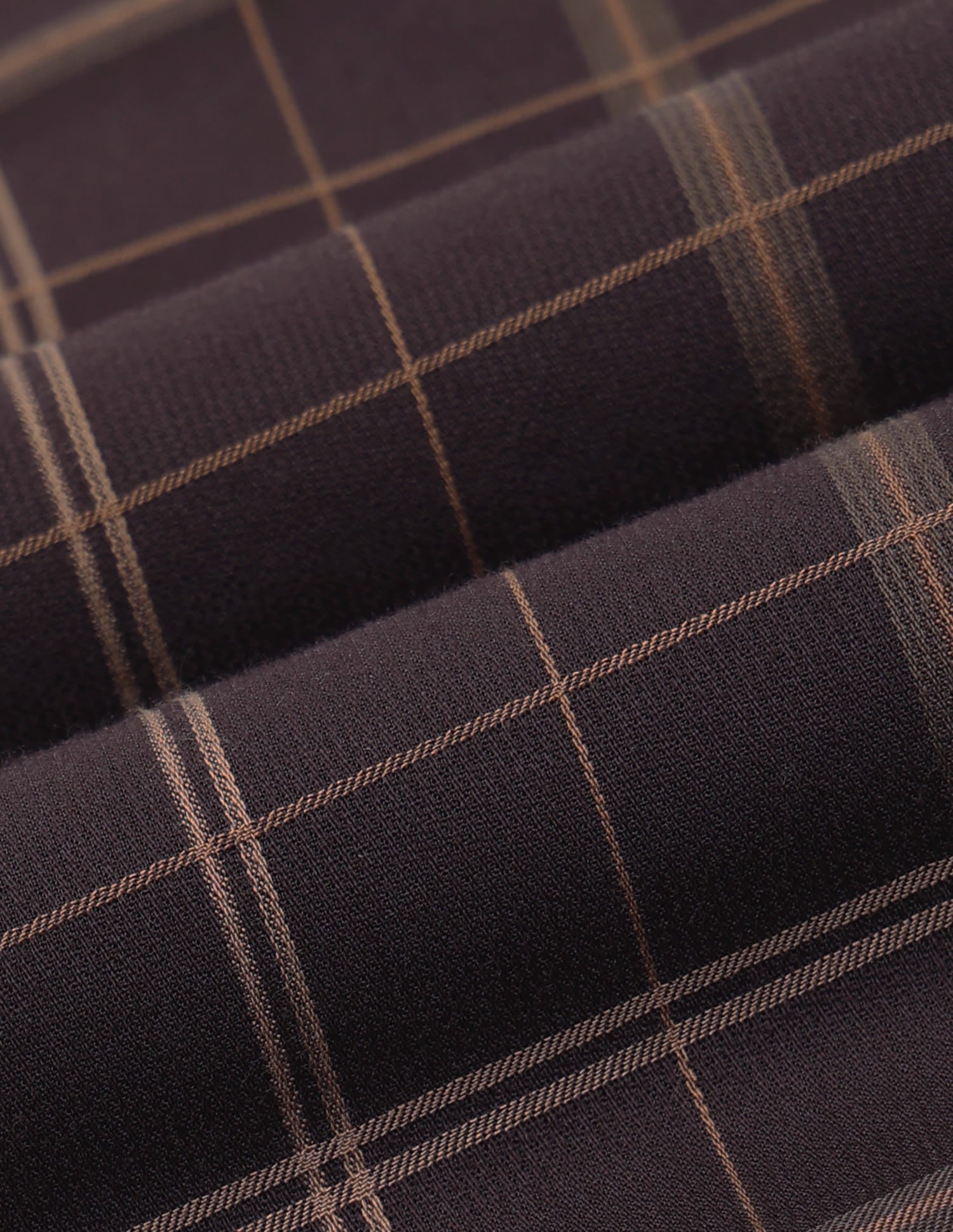 Grid Tattersall Checked Tailored Fit Shirt Brown - U.S. Polo Assn. India | Large