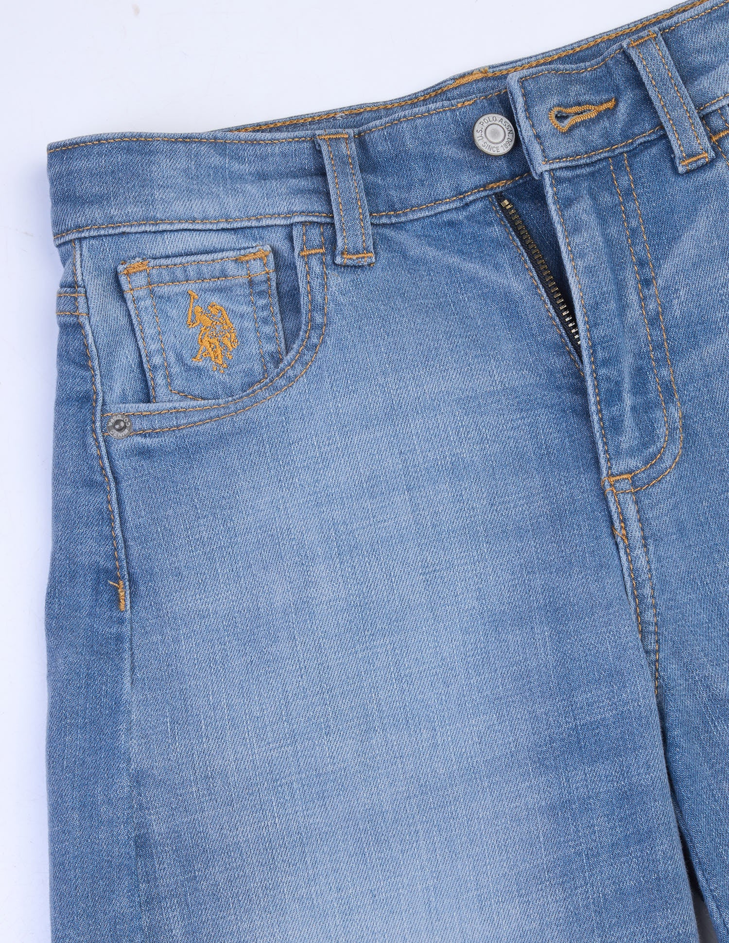 Barrel Fit Blue Jeans Light Blue - U.S. Polo Assn. India | Large