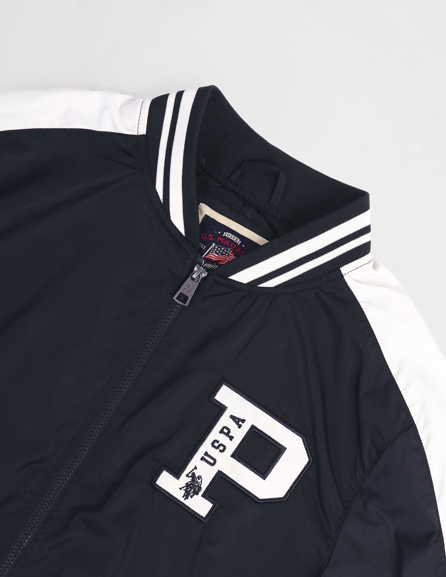 Brand Printed Regular Fit Jacket Navy - U.S. POLO ASSN. | Large