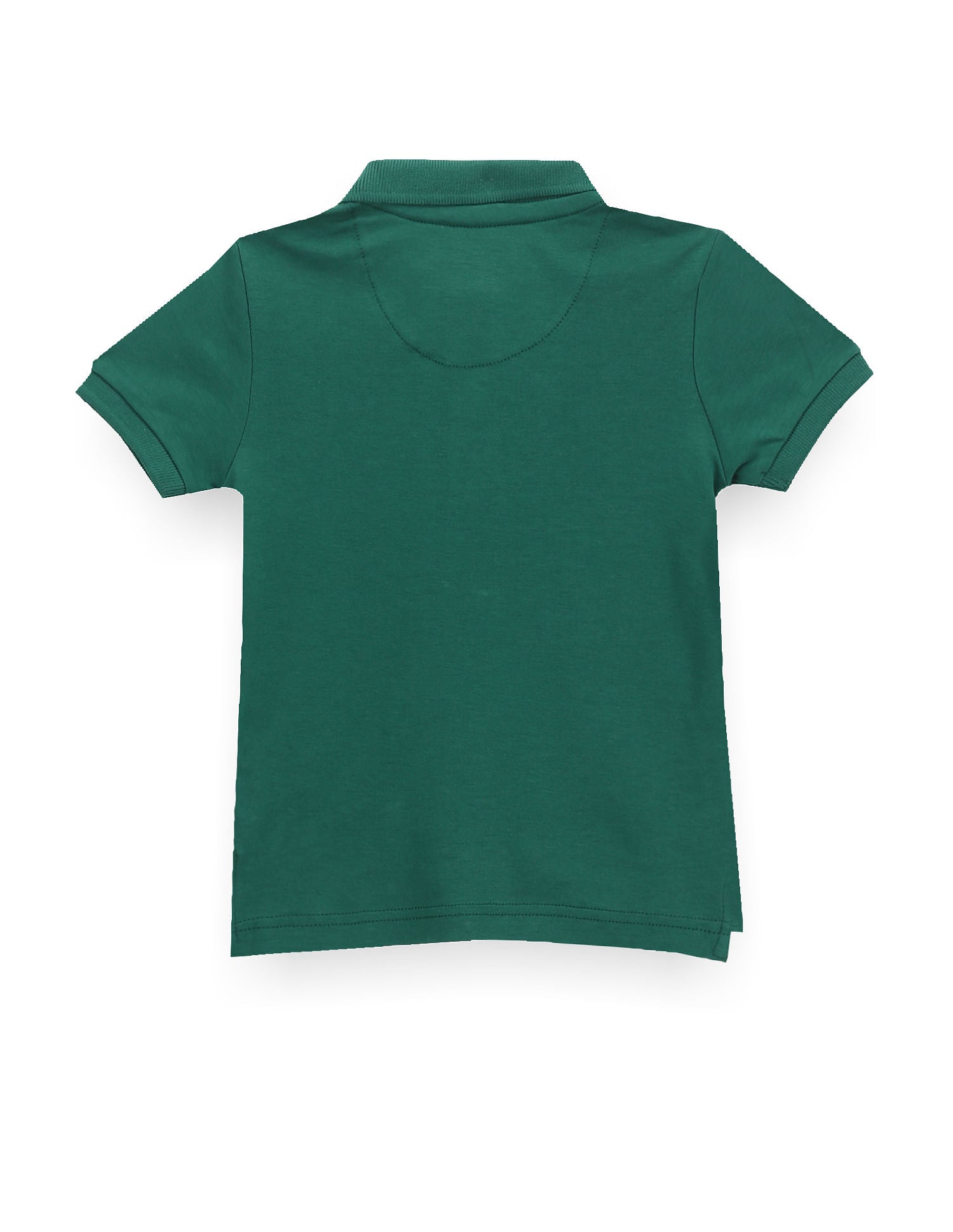 Boys Flock Print Polo Shirt Dark Green - U.S. Polo Assn. India | Large