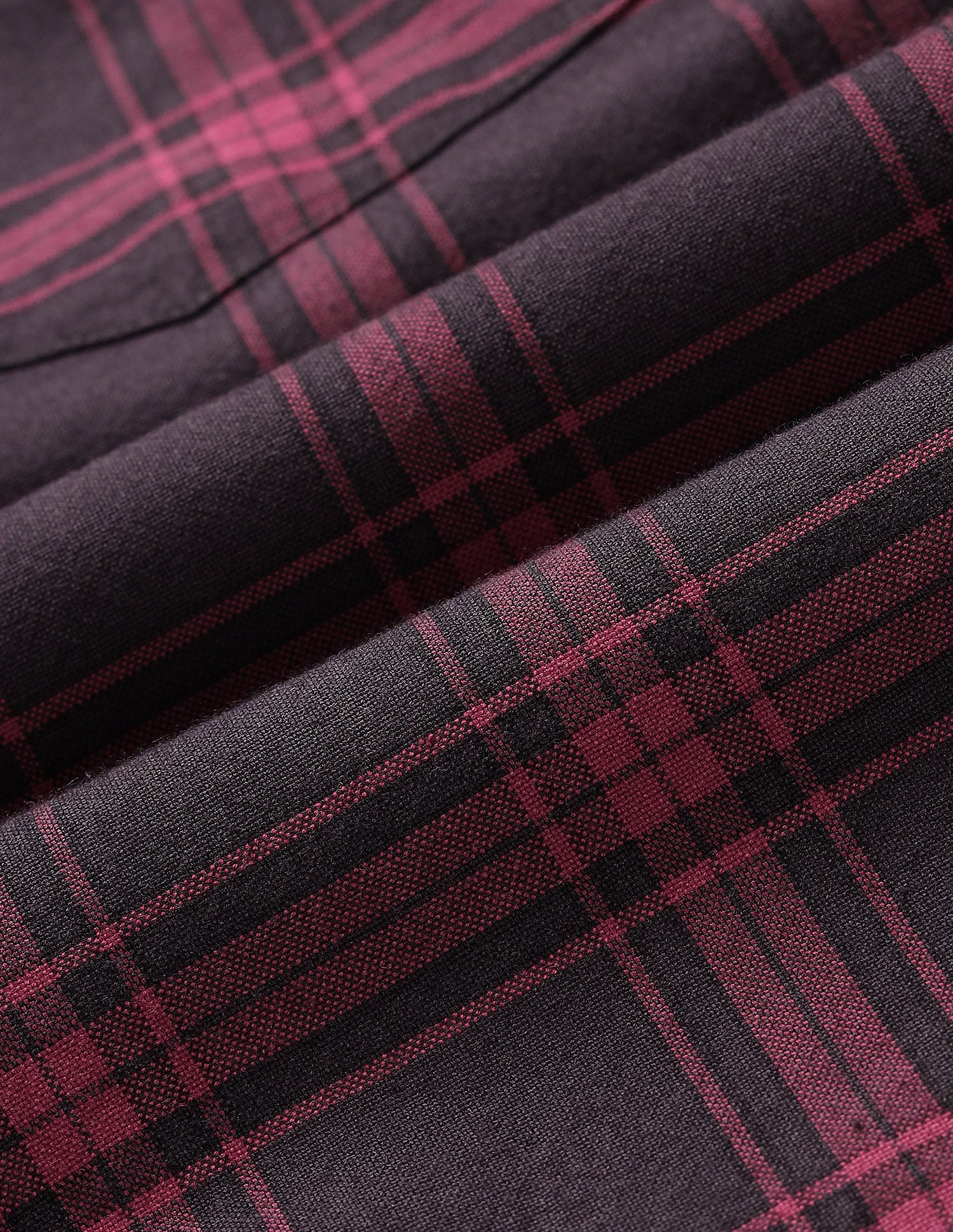 Tailored Fit Checked Shirt Maroon - U.S. Polo Assn. India | Large
