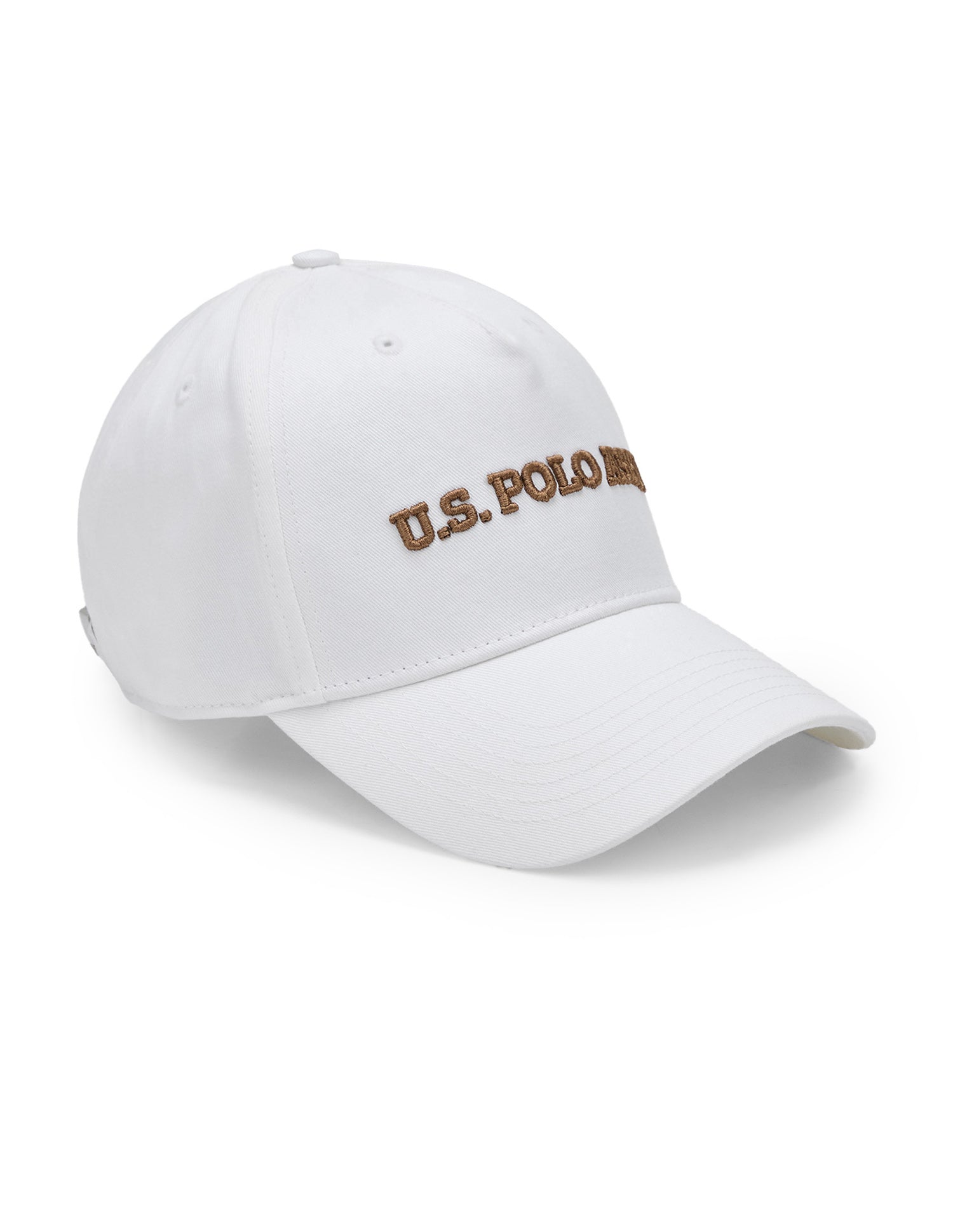 Brand Embroidered Twill Cap White - U.S. POLO ASSN. | Large