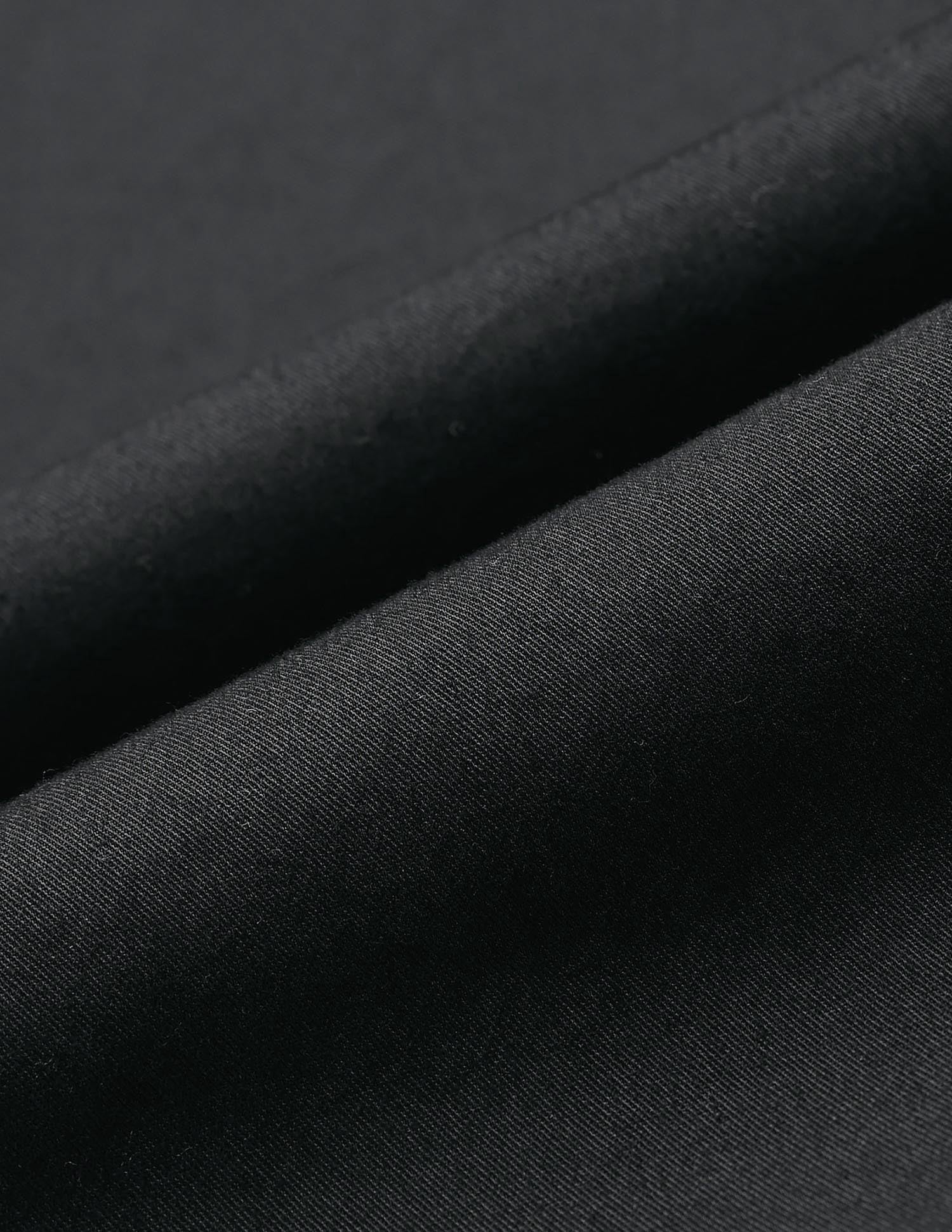 Satin Riley Straight Fit Trousers Black - U.S. Polo Assn. India | Large