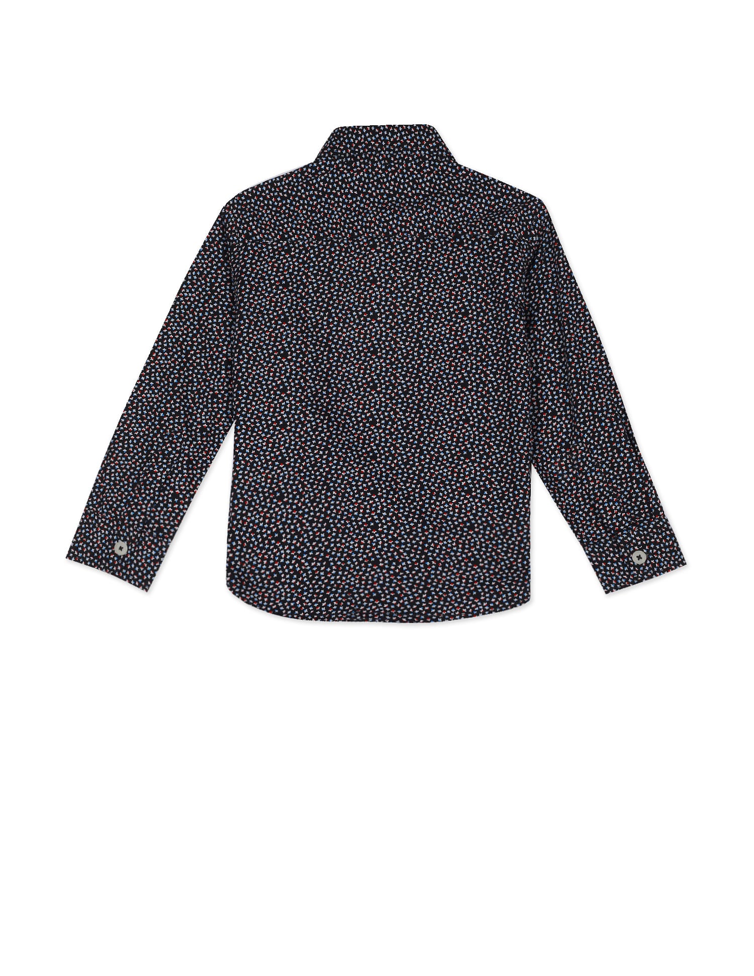 Spread Collar Printed Shirt Black - U.S. Polo Assn. India | Large