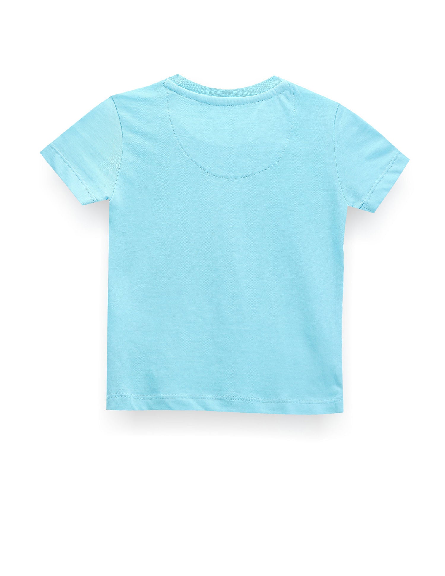 Boys Graphic Print Cotton T-Shirt Light Blue - U.S. POLO ASSN. | Large