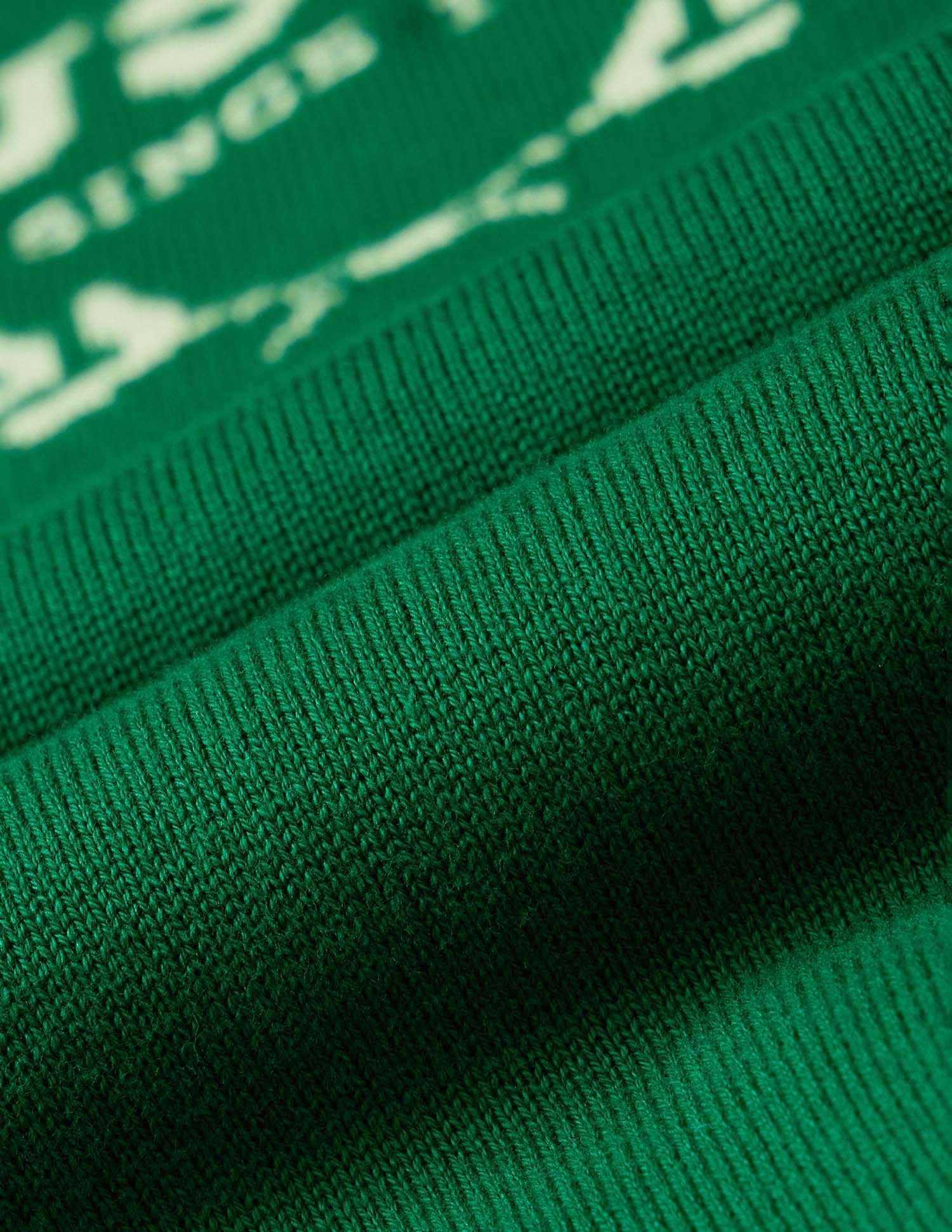 Brand Printed Relaxed Fit Sweater Green - U.S. POLO ASSN. | Large