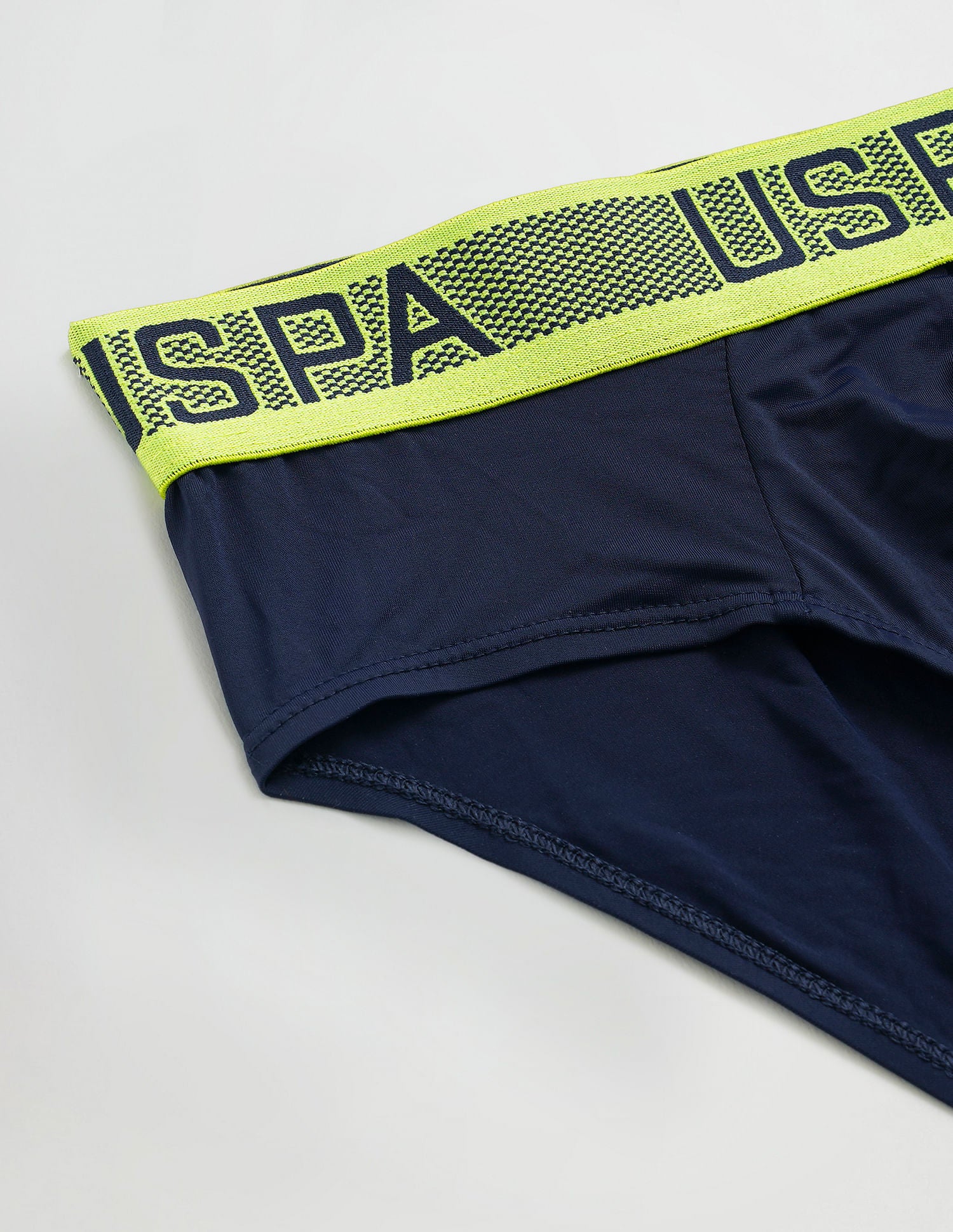 Nylon Spandex Solid I708 Active Briefs - Pack Of 1 Navy - U.S. POLO ASSN. | Large
