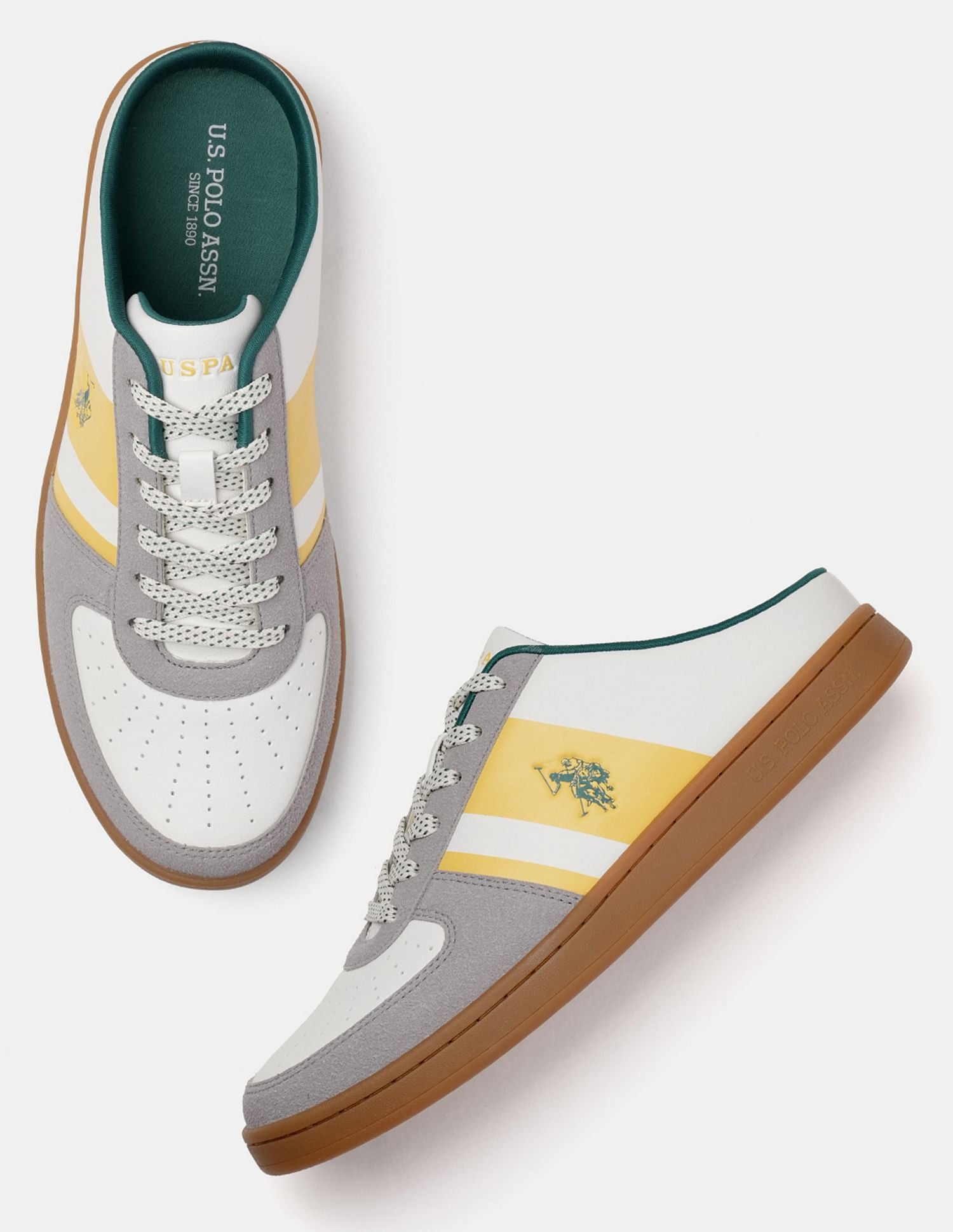 Men Camon Low Top Sneakers Yellow - U.S. POLO ASSN. | Large