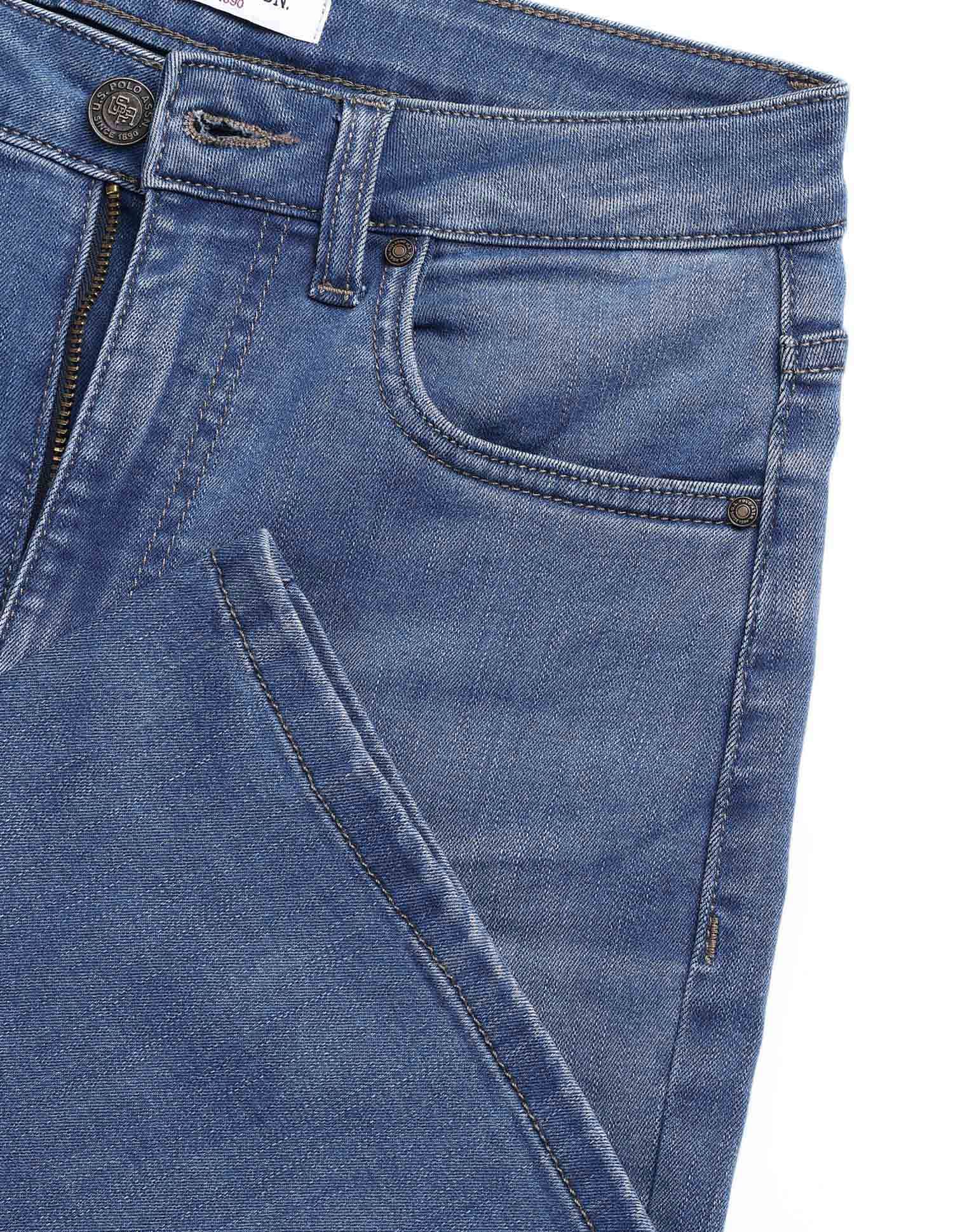 High Rise Regular Bootcut Jeans Dark Blue - U.S. Polo Assn. India | Large