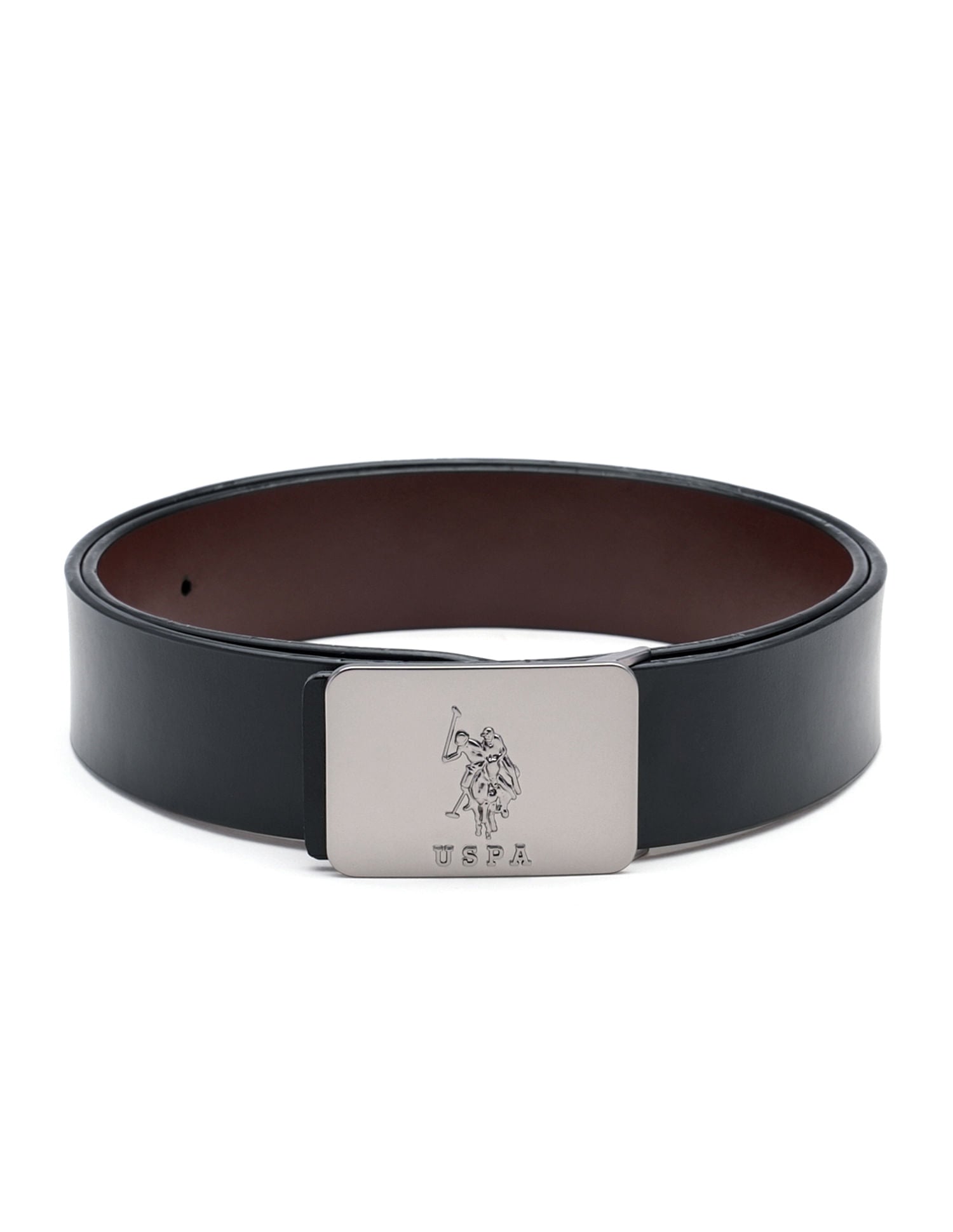 Leather Reversible Dexon Belt Black and Brown - U.S. POLO ASSN. | Large