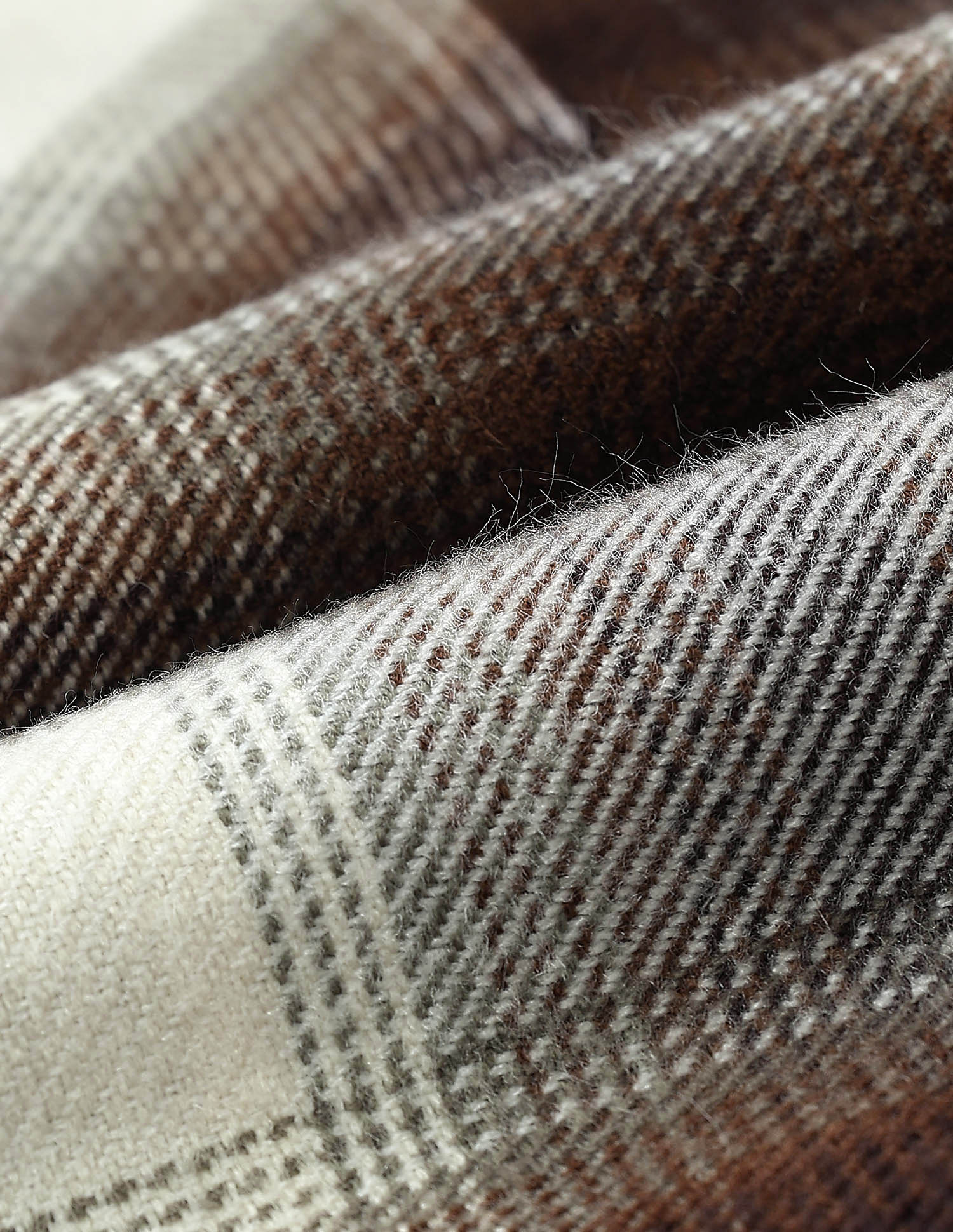 Twill Plaid Checked Shacket Ivory - U.S. Polo Assn. India | Large