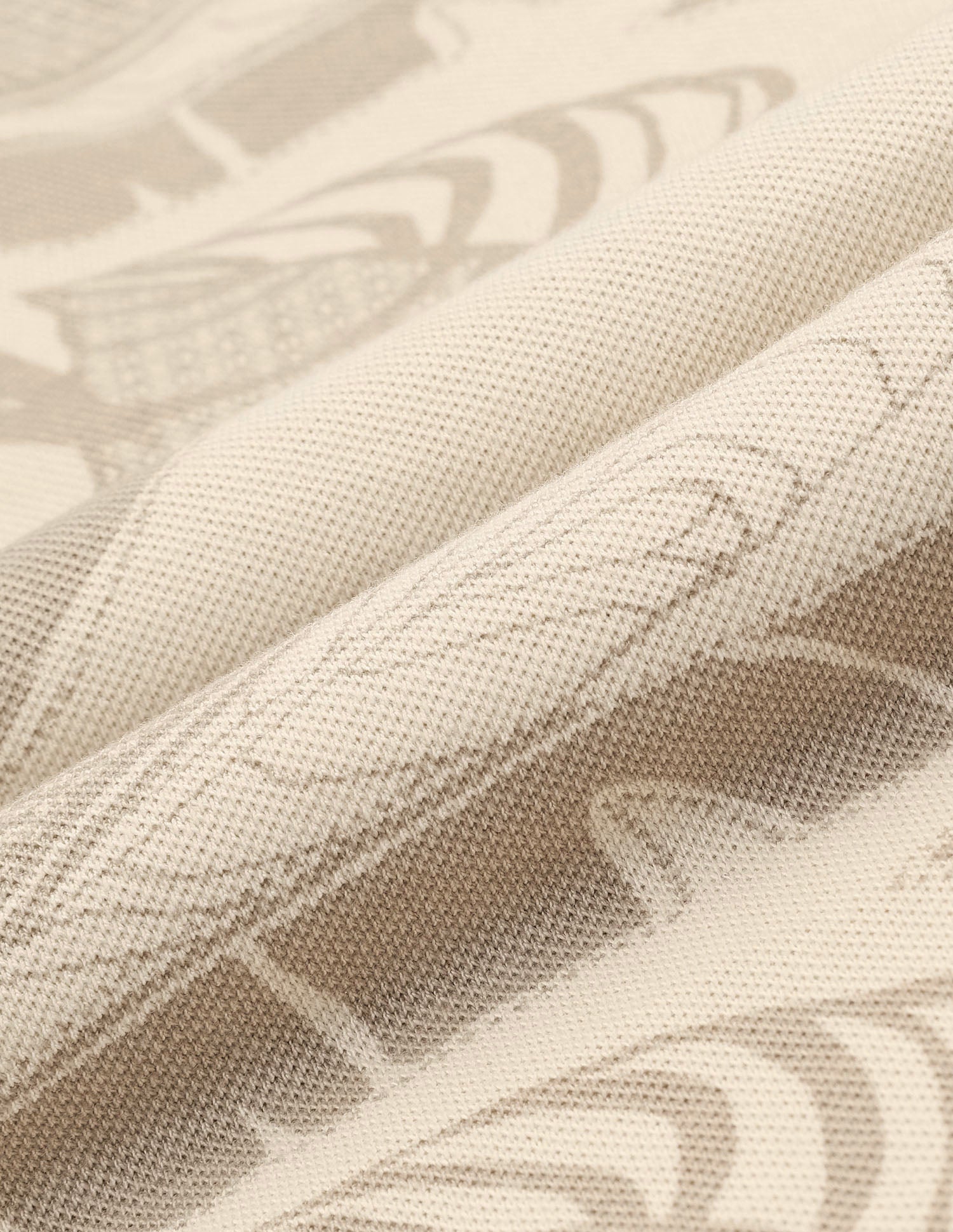 Boys All Over Printed Regular Fit Polo Shirt Beige - U.S. POLO ASSN. | Large