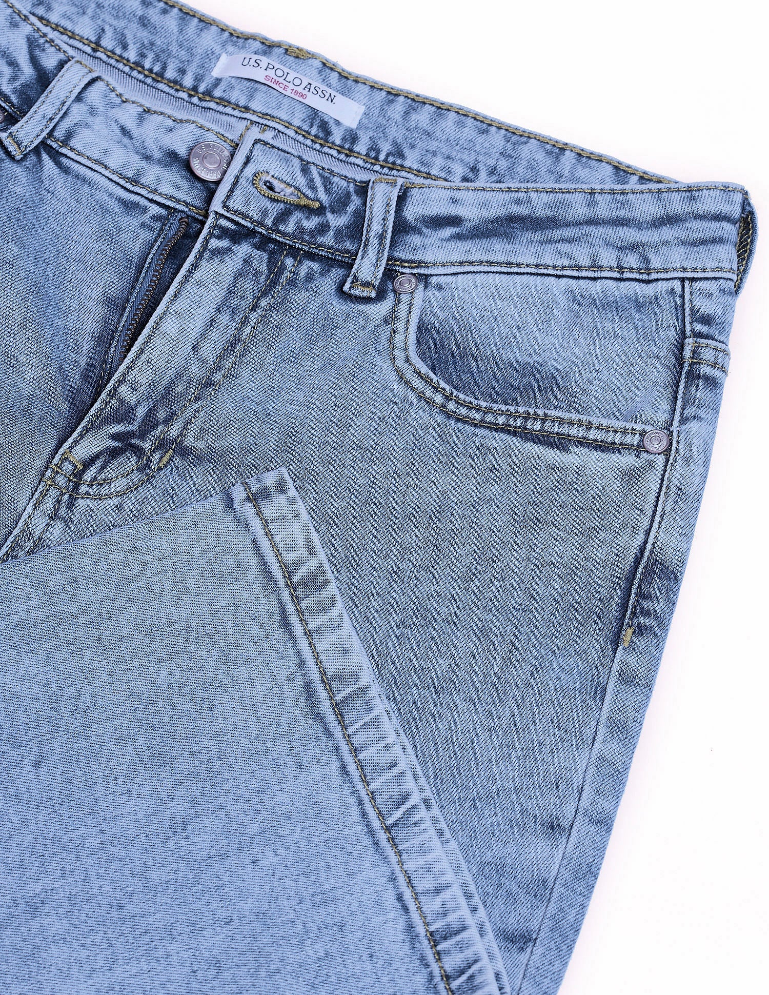 Mid Rise Skinny Bootcut Jeans Blue - U.S. Polo Assn. India | Large