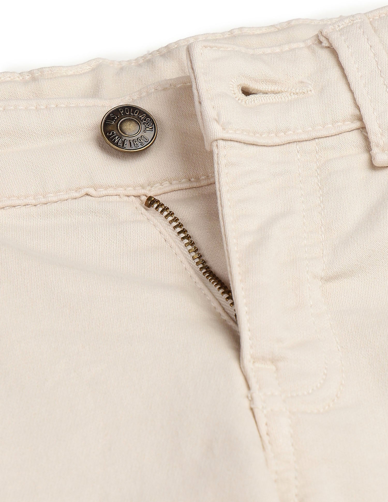 Boys Mid Rise Relaxed Fit Jeans White - U.S. POLO ASSN. | Large