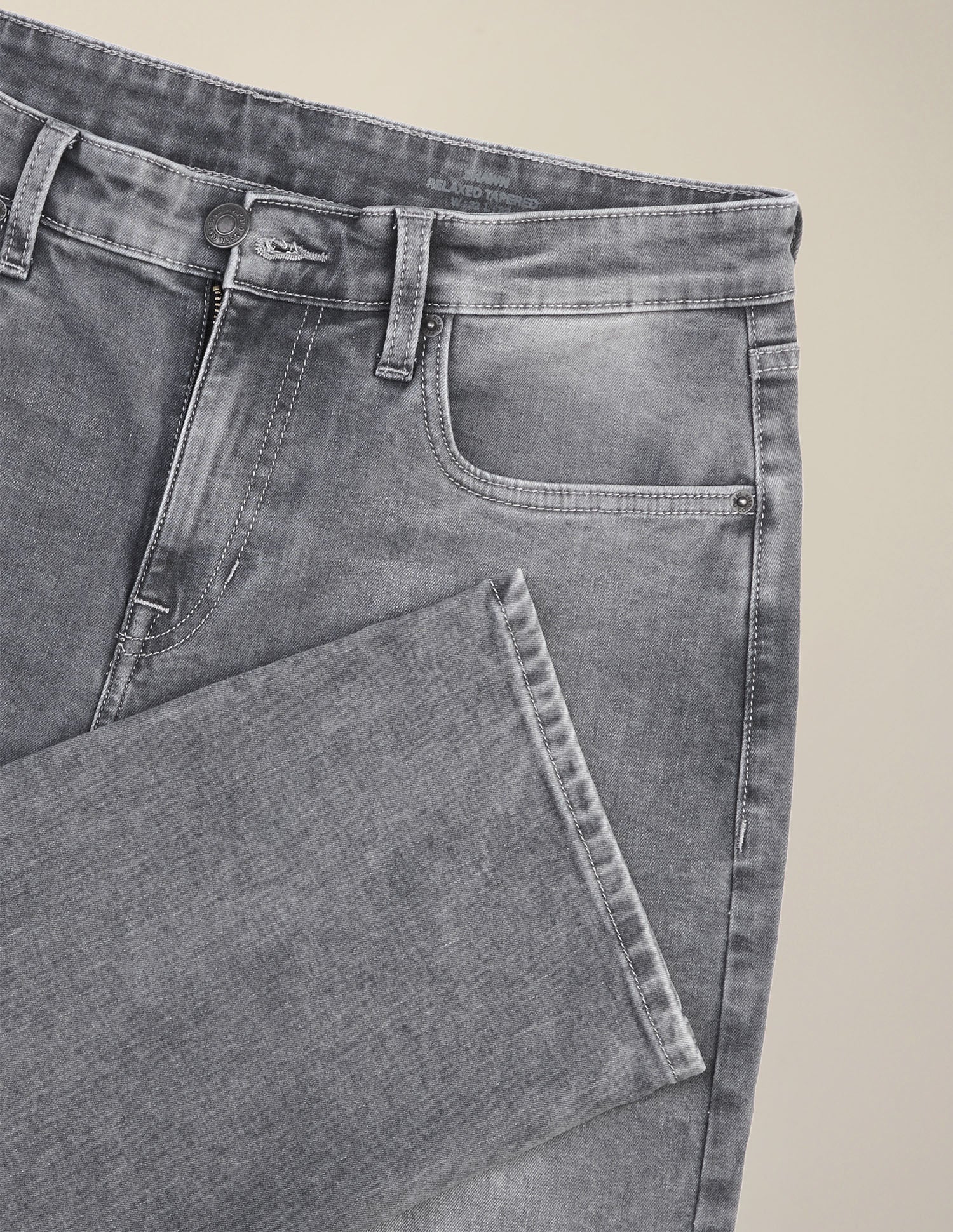 Shawn Relaxed Fit Grey Jeans Grey - U.S. Polo Assn. India | Large
