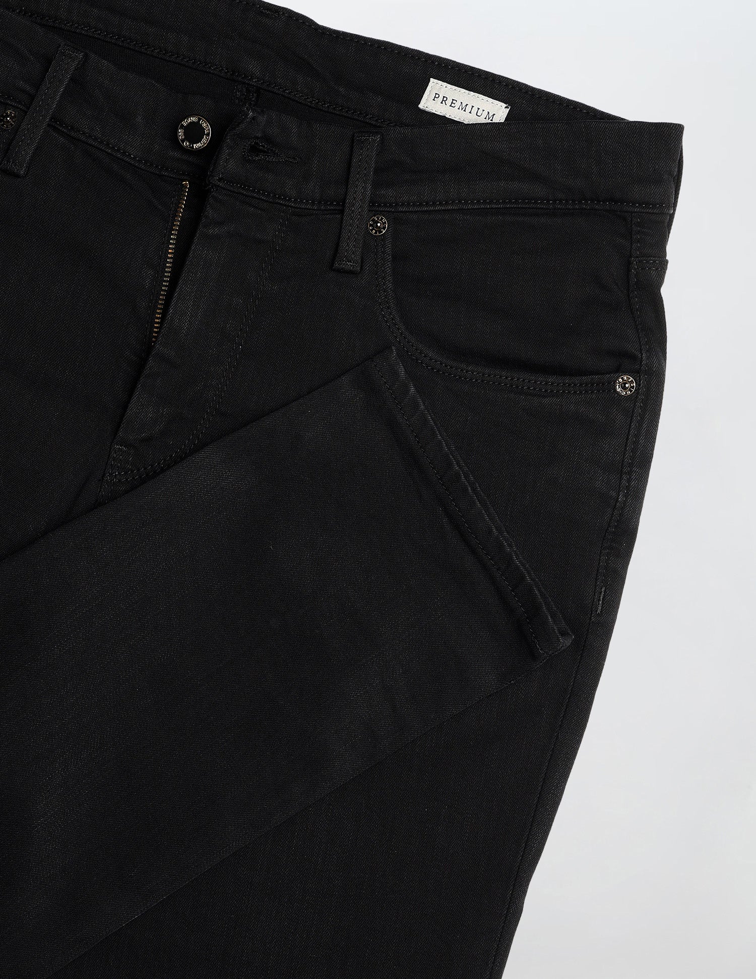 Brandon Slim Tapered Fit Black Jeans Black - U.S. Polo Assn. India | Large