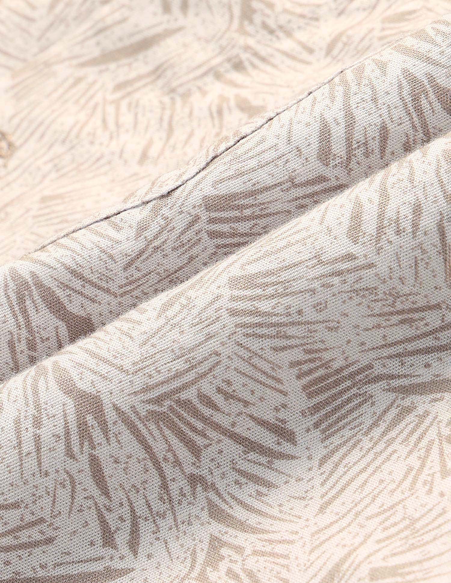 Tropical Printed Tailored Fit shirt Khaki - U.S. POLO ASSN. | Large