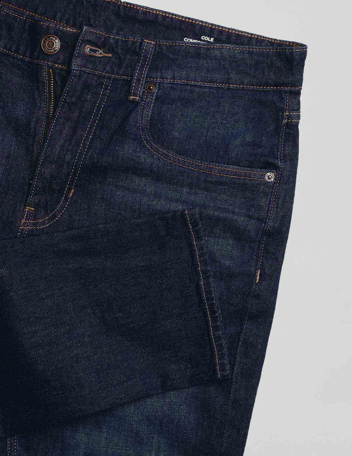 Cole Comfort Cropped Fit Blue Jeans Dark Wash - U.S. POLO ASSN. | Large