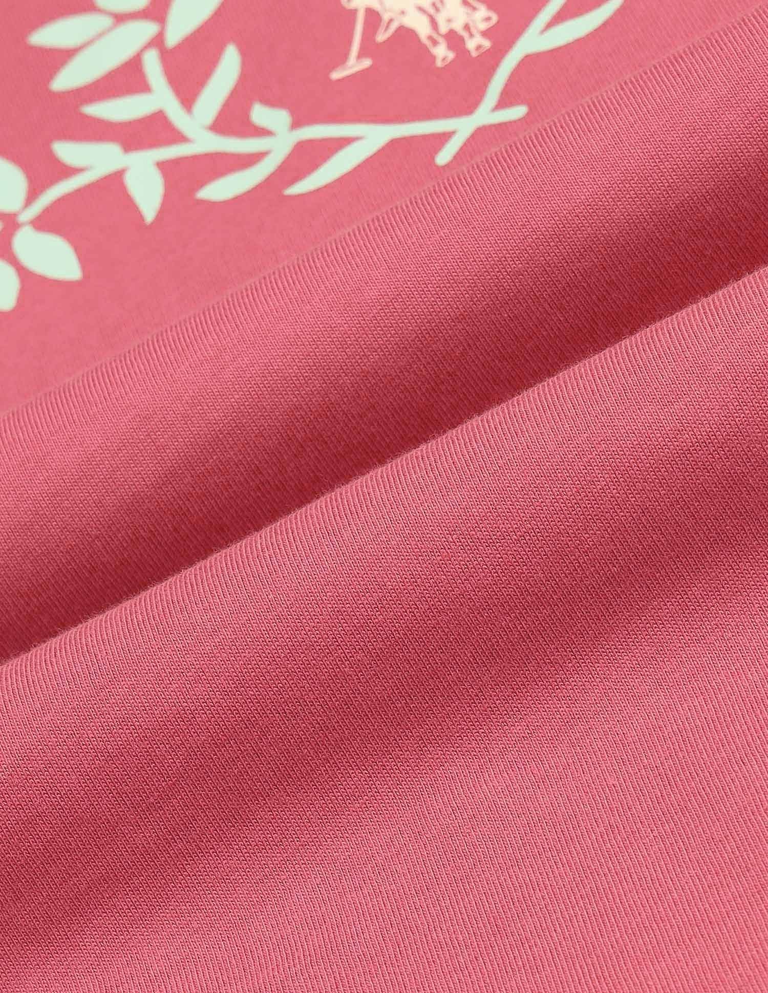 Regular Fit Brand Printed T-Shirt Pink - U.S. POLO ASSN. | Large