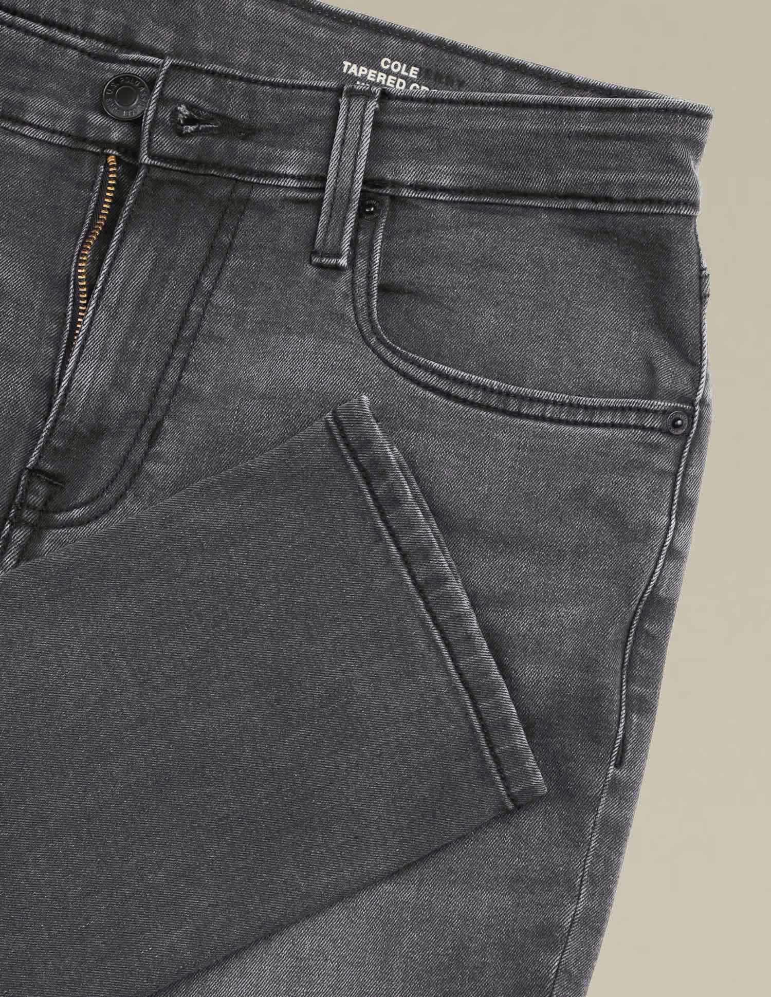 Cole Comfort Cropped Fit Black Jeans Black - U.S. POLO ASSN. | Large