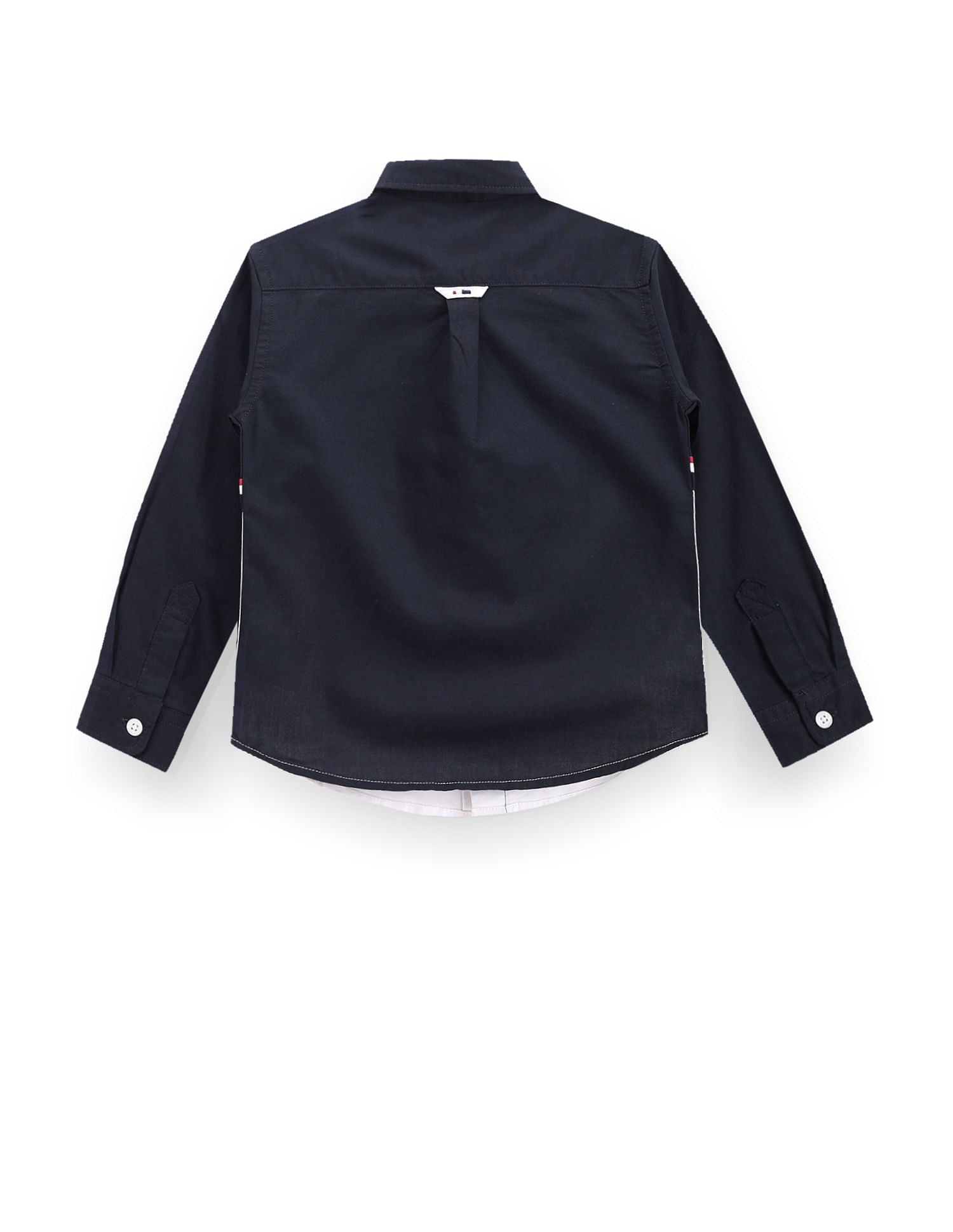 Boys Cutaway Collar Color Block Shirt Navy - U.S. POLO ASSN. | Large