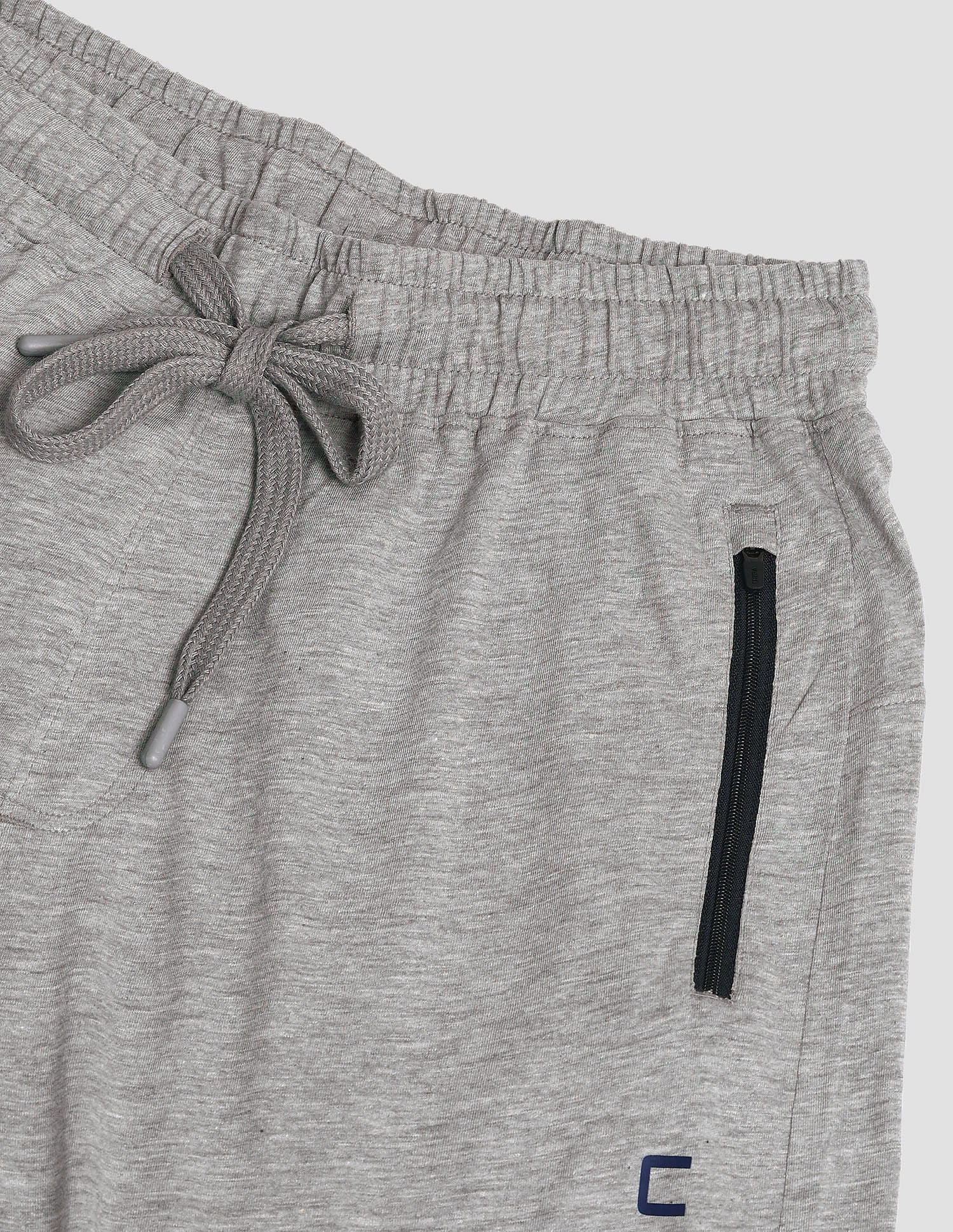 Mid Rise Solid OR002 Lounge Track Pants - Pack Of 1 Grey Melange - U.S. POLO ASSN. | Large