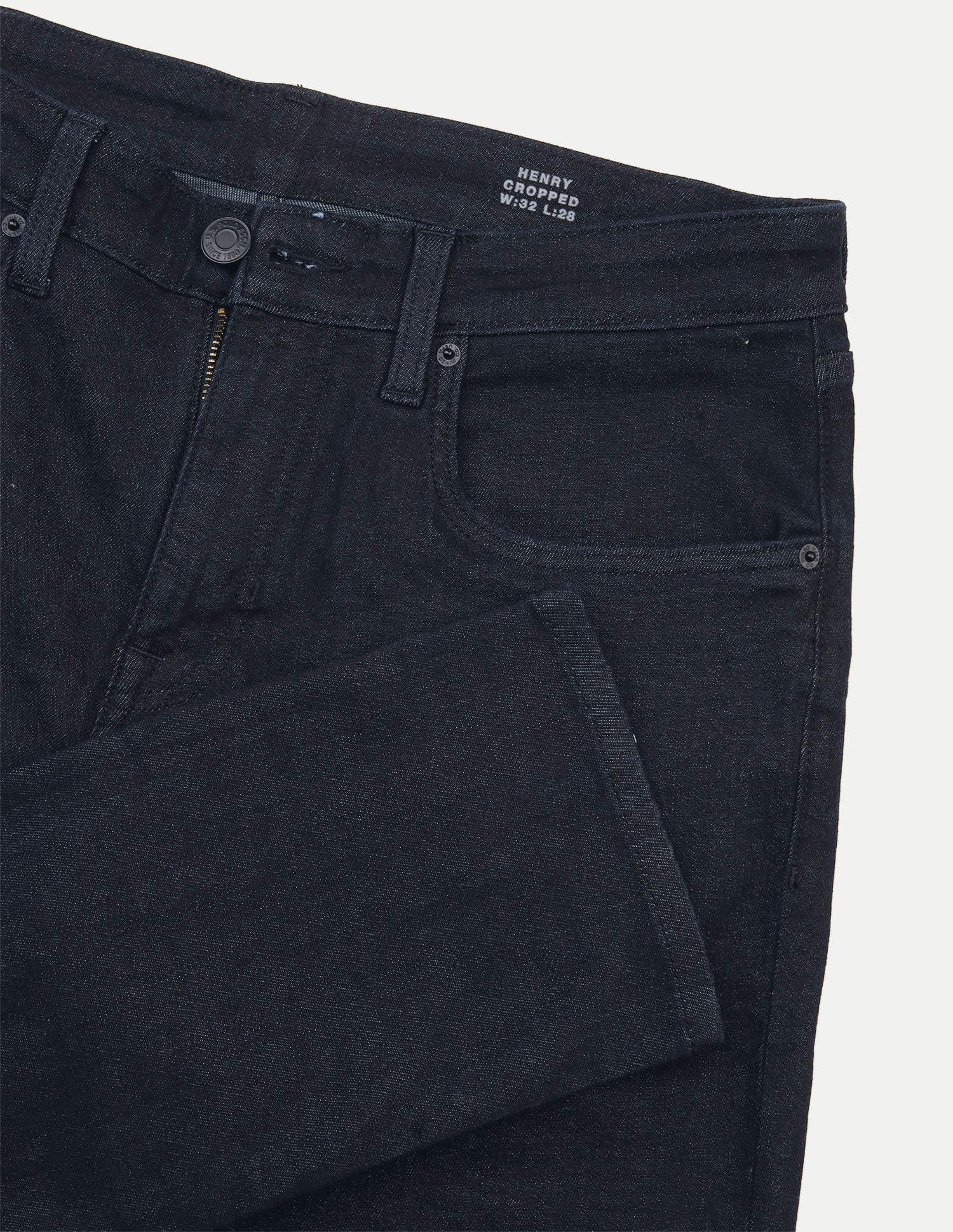 Henry Tapered Cropped Fit Black Jeans Black - U.S. Polo Assn. India | Large