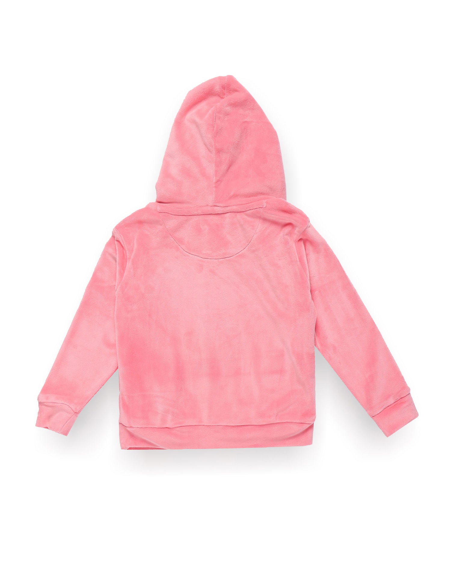 Girls Embroidered Logo Hooded Sweatshirt Light Pink - U.S. POLO ASSN. | Large