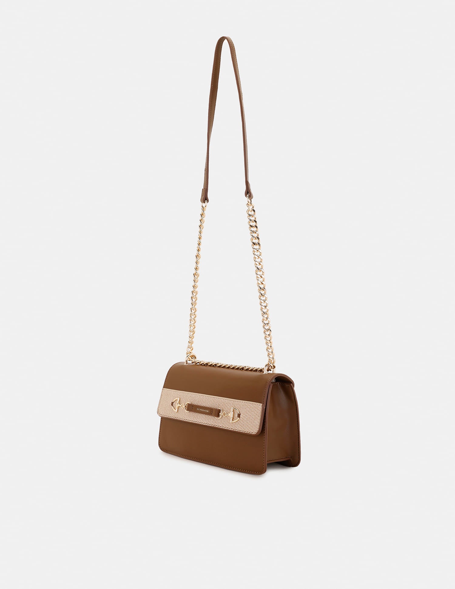 Anya 2.0 Colourblocked Crossbody Bag Brown - U.S. Polo Assn. India | Large