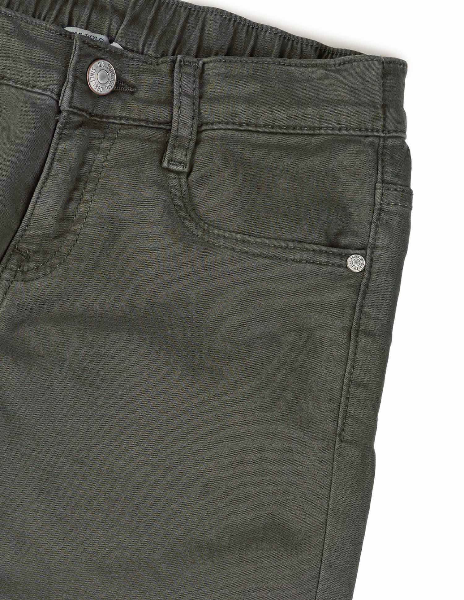 Boys Relaxed Fit Mid Rise Jeans Green - U.S. POLO ASSN. | Large